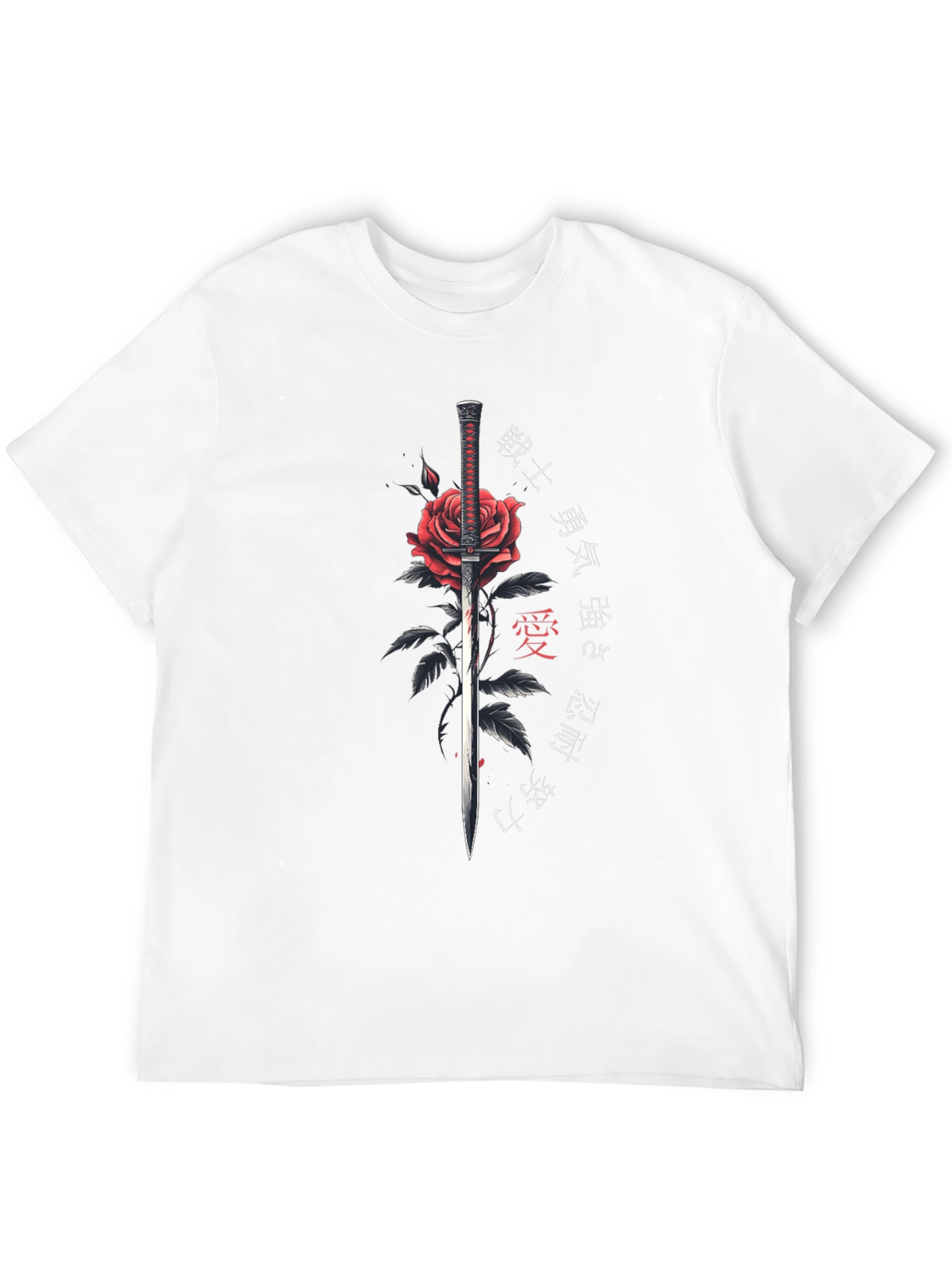 Rose & Sword Mens Graphic T-Shirt