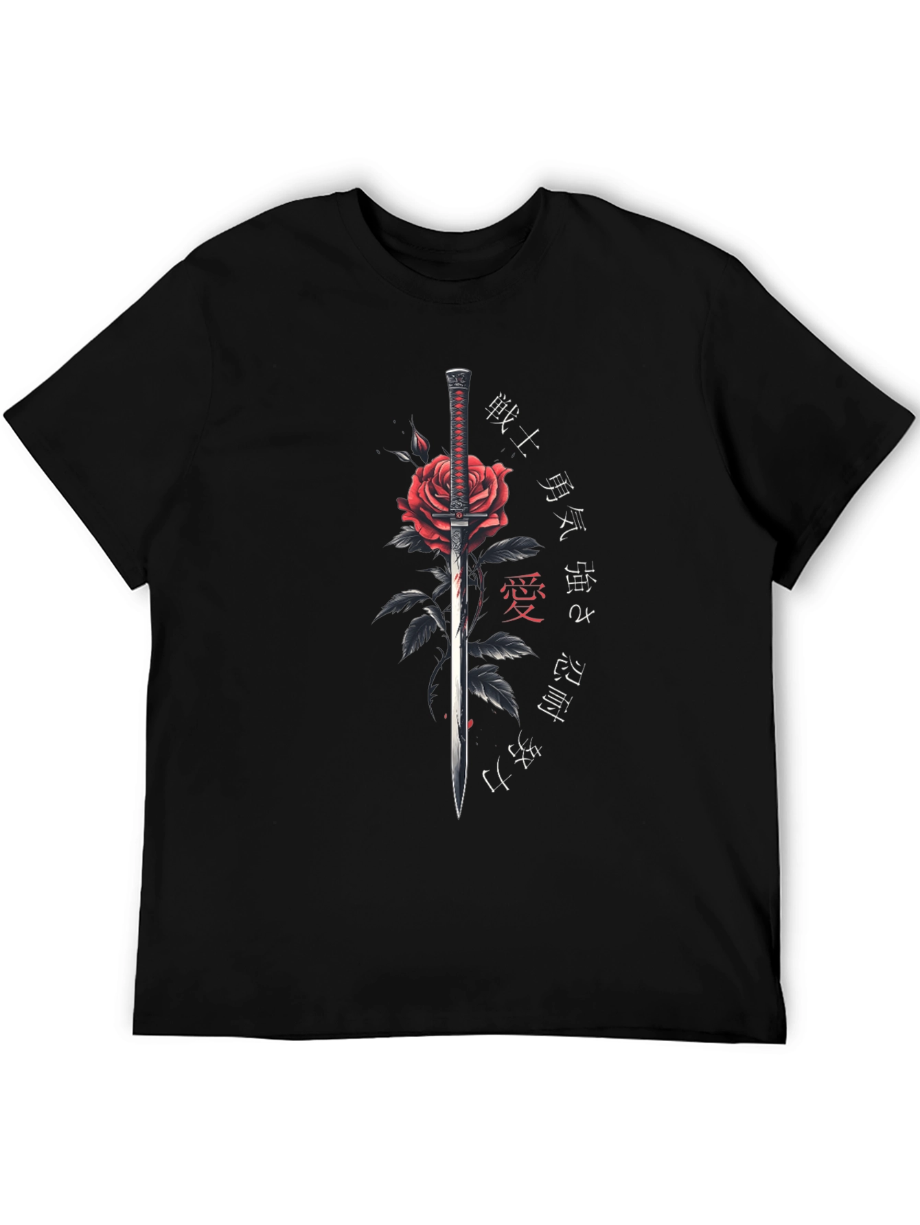 Rose & Sword Mens Graphic T-Shirt