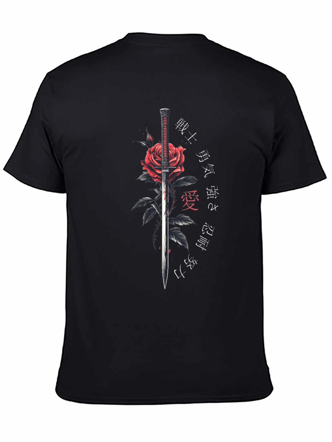 Rose & Sword Mens Graphic T-Shirt