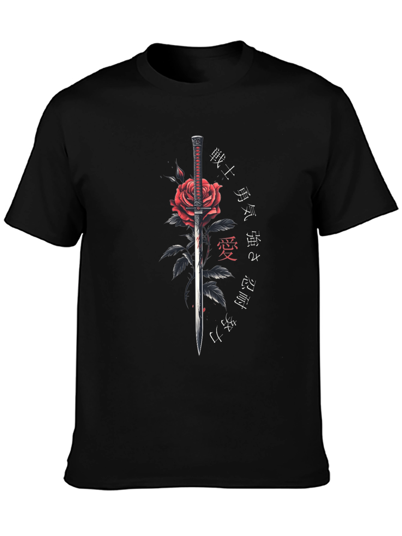 Rose & Sword Mens Graphic T-Shirt