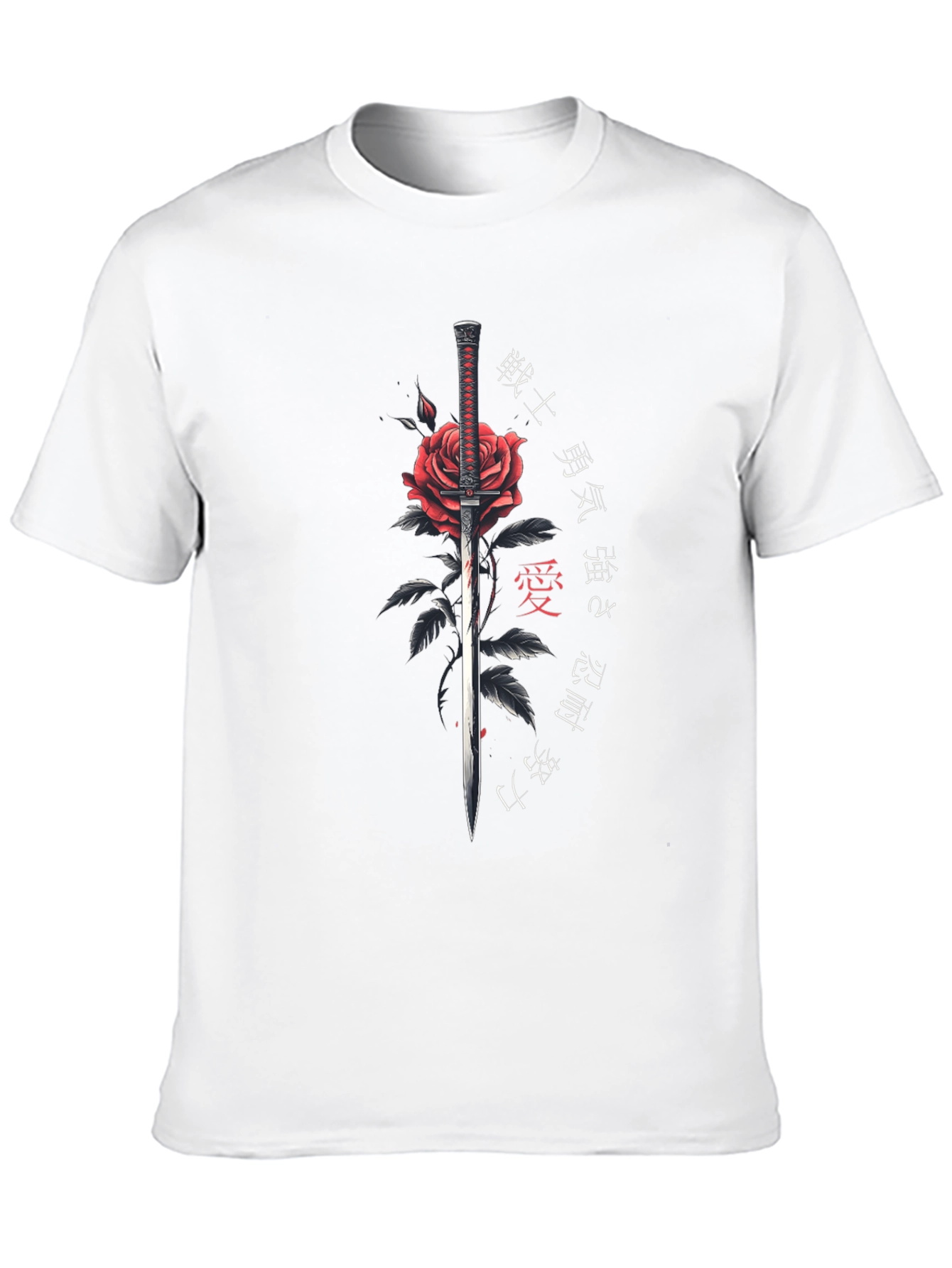 Rose & Sword Mens Graphic T-Shirt