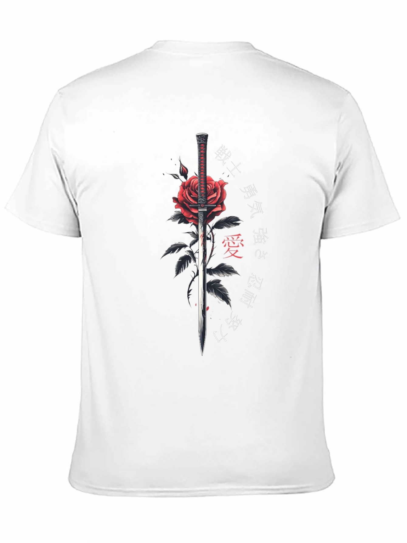 Rose & Sword Mens Graphic T-Shirt