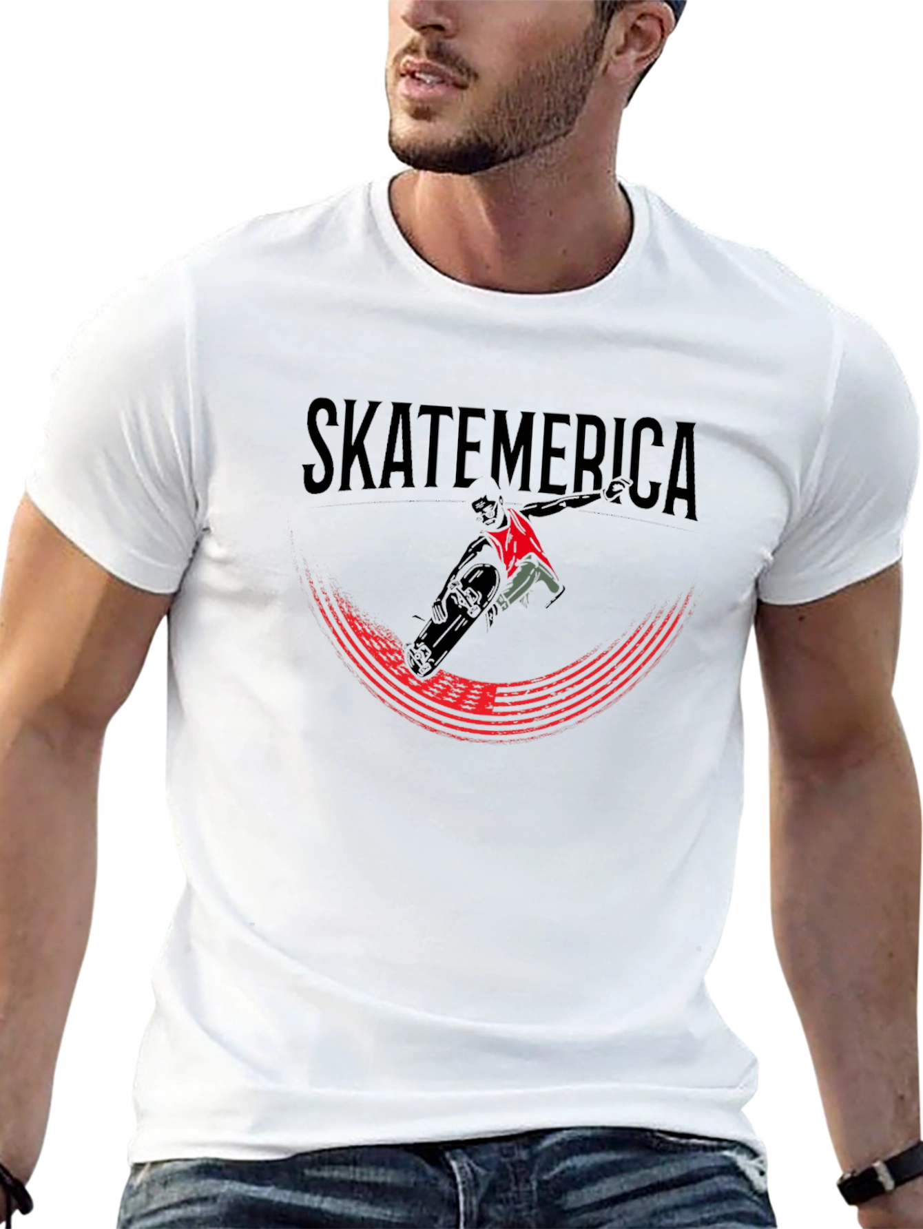 Skateamerica Graphic T-Shirt - Black