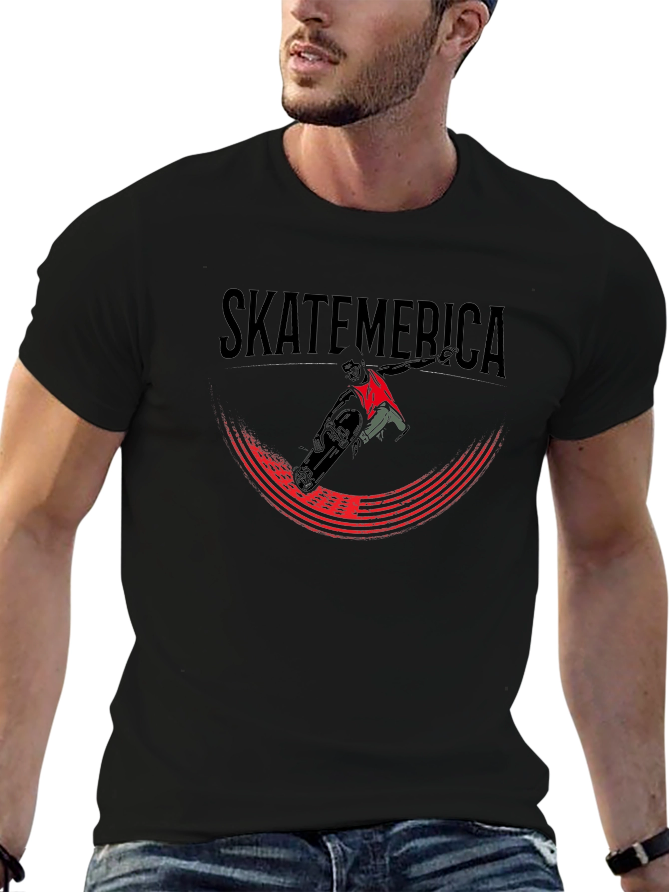 Skateamerica Graphic T-Shirt - Black