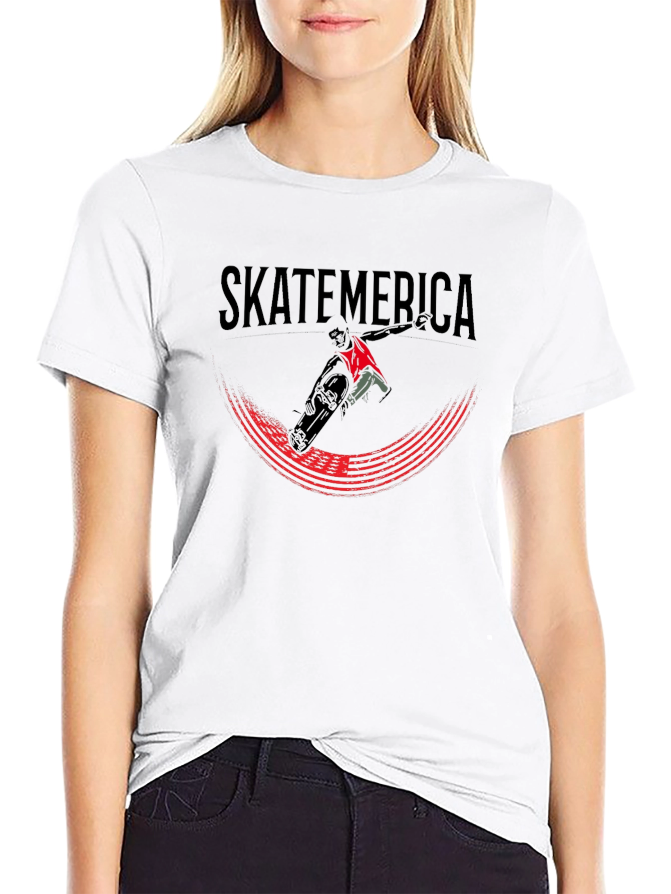 Skateamerica Graphic T-Shirt - Black
