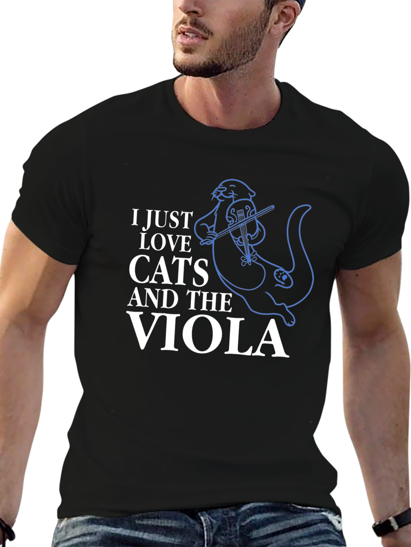 Cats and Viola T-Shirt - Music Lover Tee