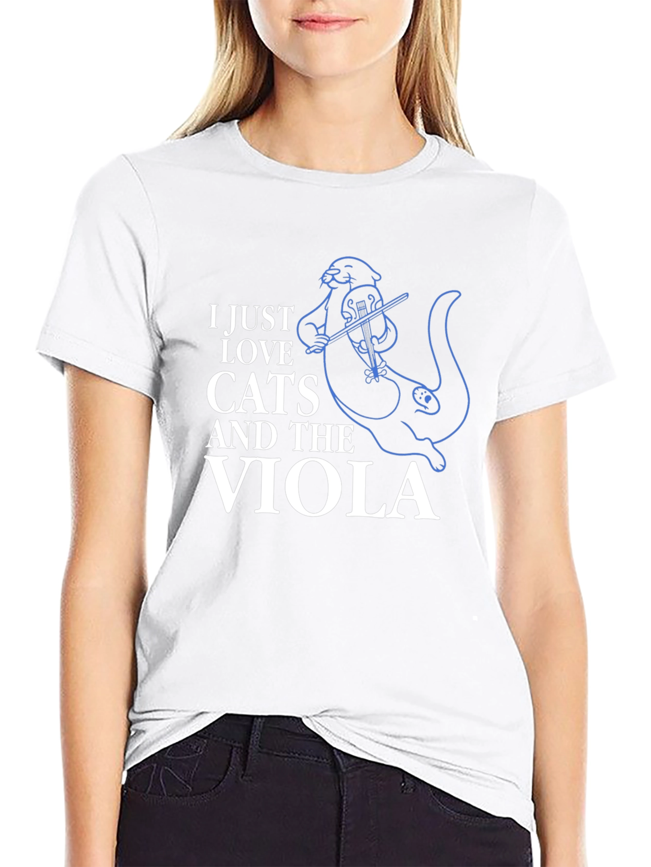Cats and Viola T-Shirt - Music Lover Tee
