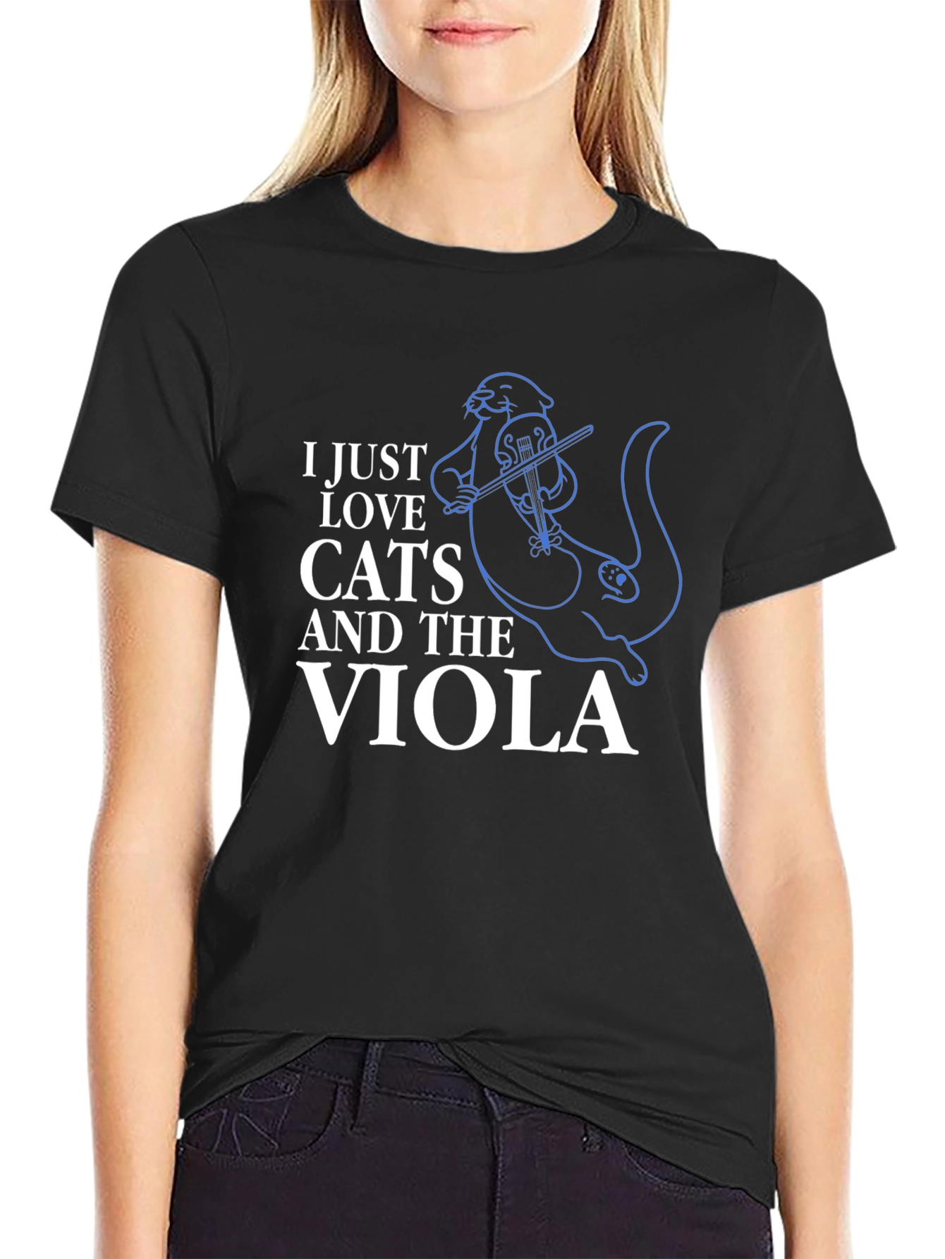 Cats and Viola T-Shirt - Music Lover Tee