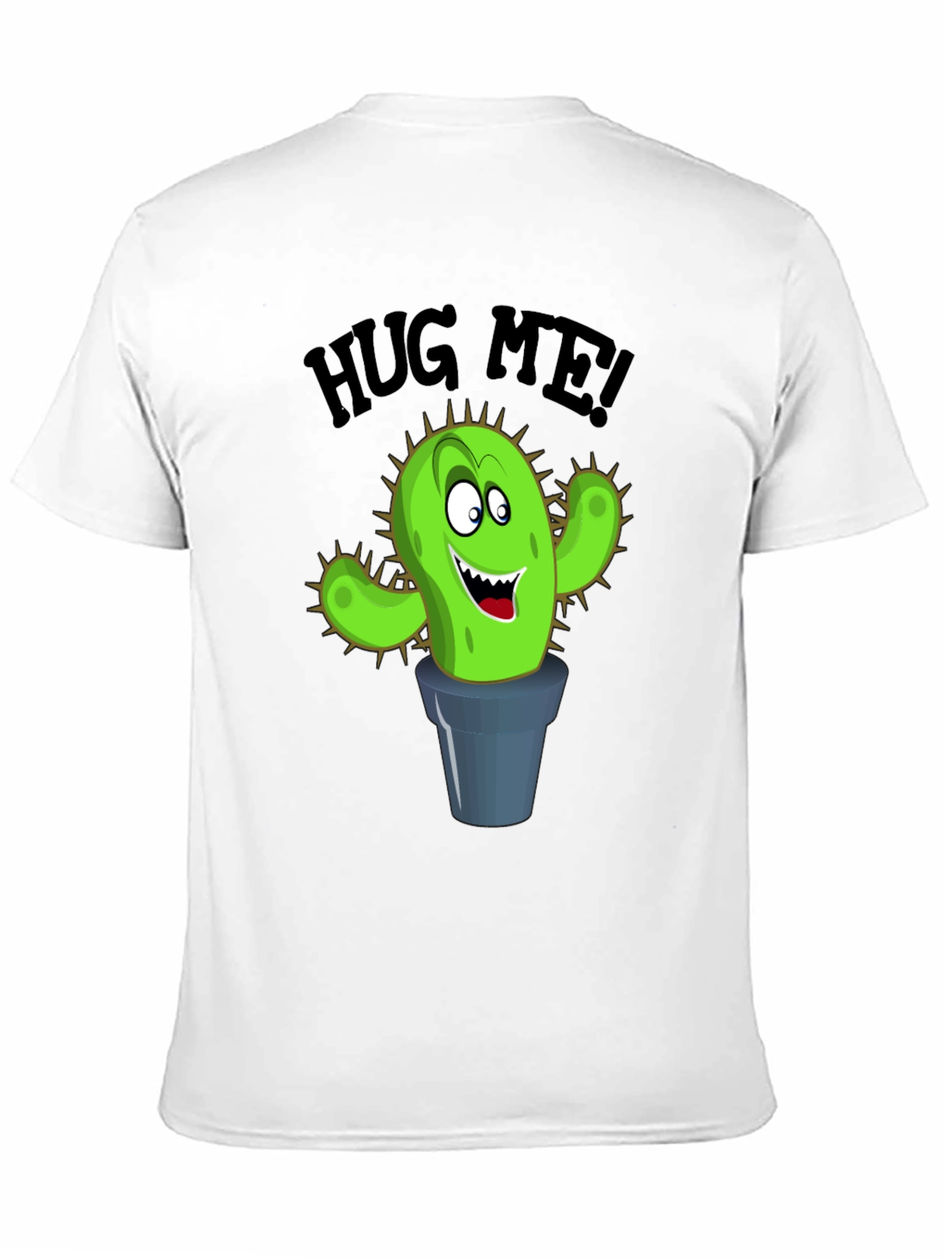 Hug Me Cactus Graphic T-Shirt - Funny Novelty Tee