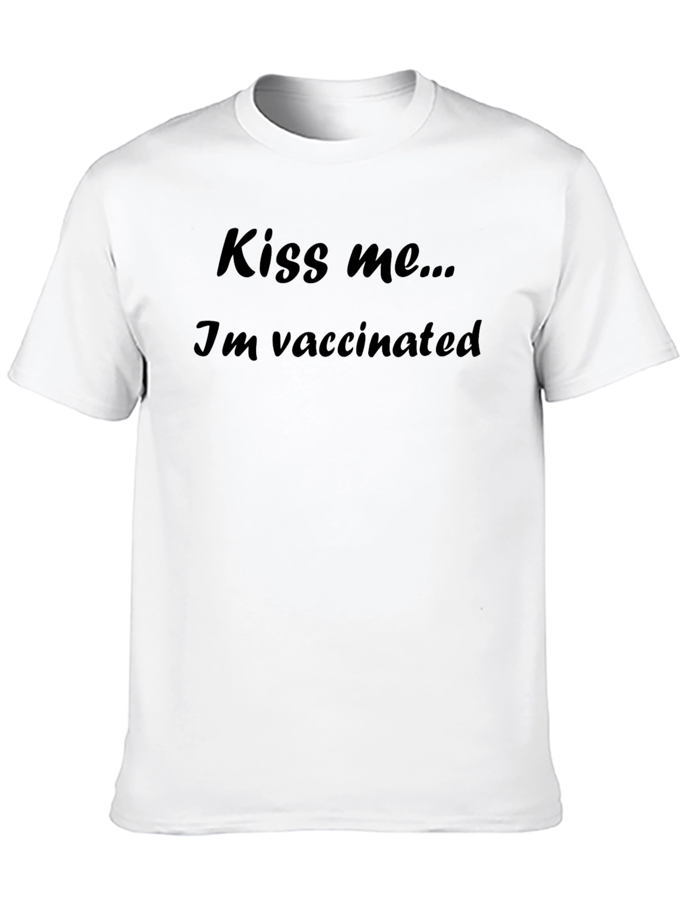 Kiss Me Im Vaccinated Graphic Tee - Unisex