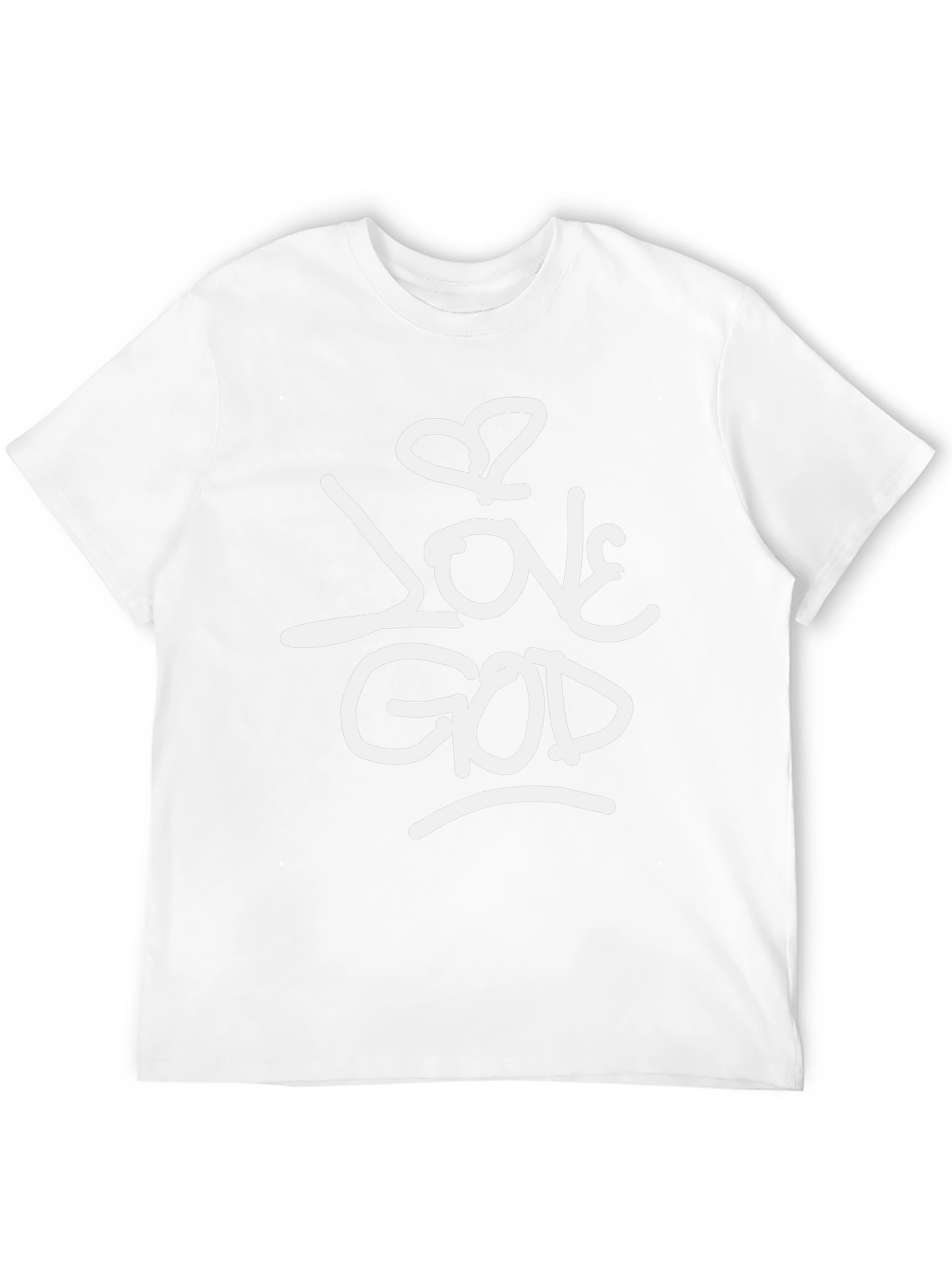 Love God Graphic Print T-Shirt