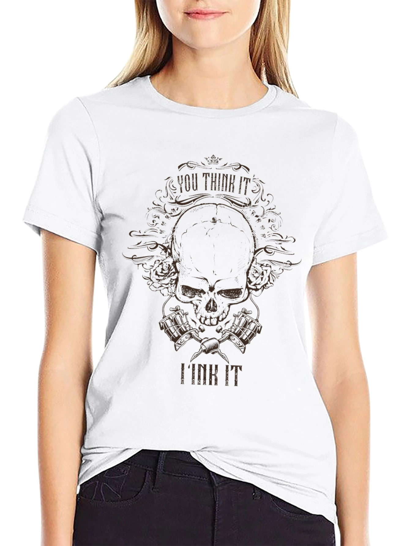 You Think It I Ink It Skull Tattoo T-Shirt