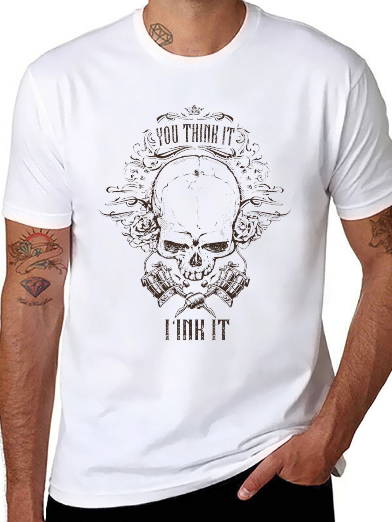 You Think It I Ink It Skull Tattoo T-Shirt