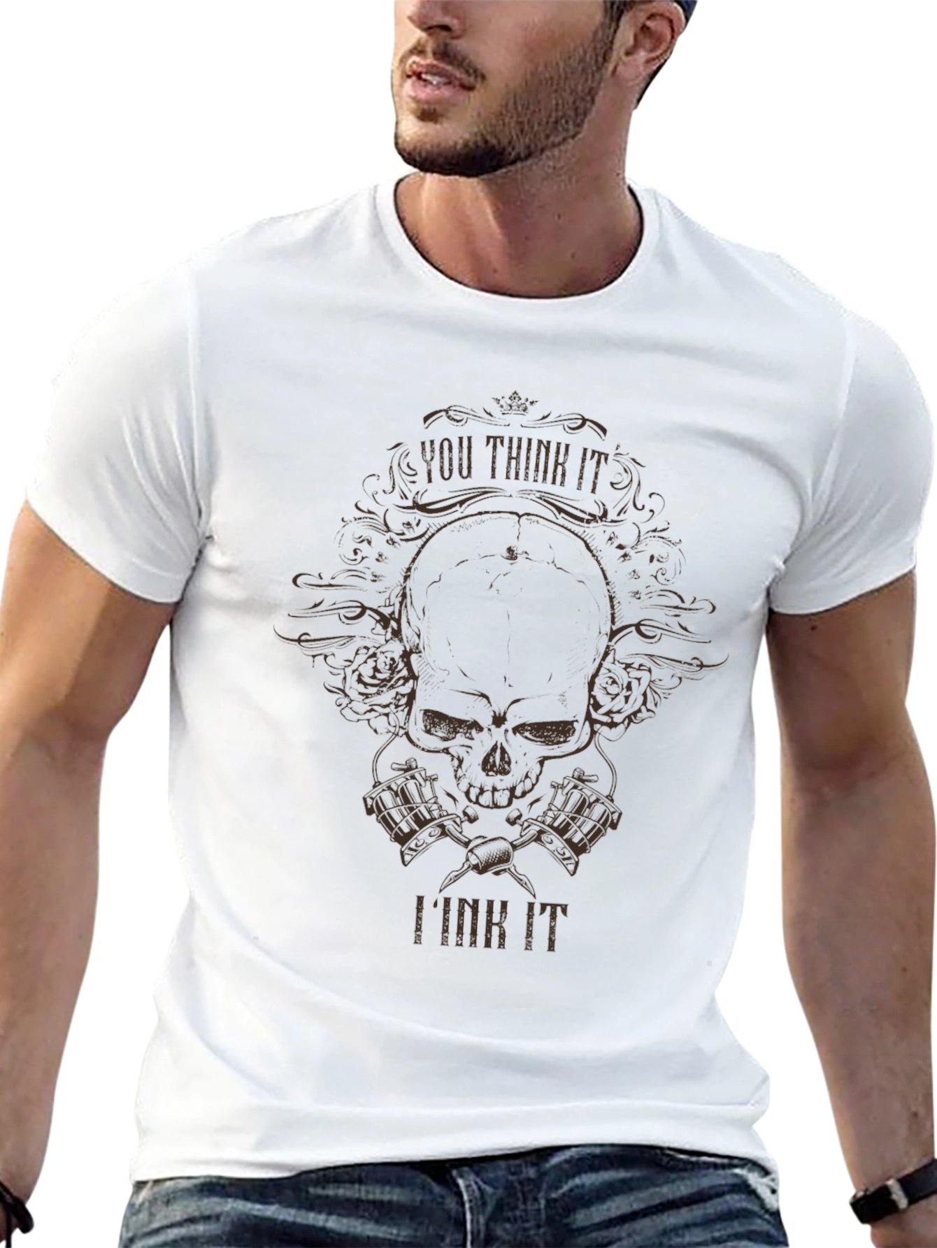 You Think It I Ink It Skull Tattoo T-Shirt