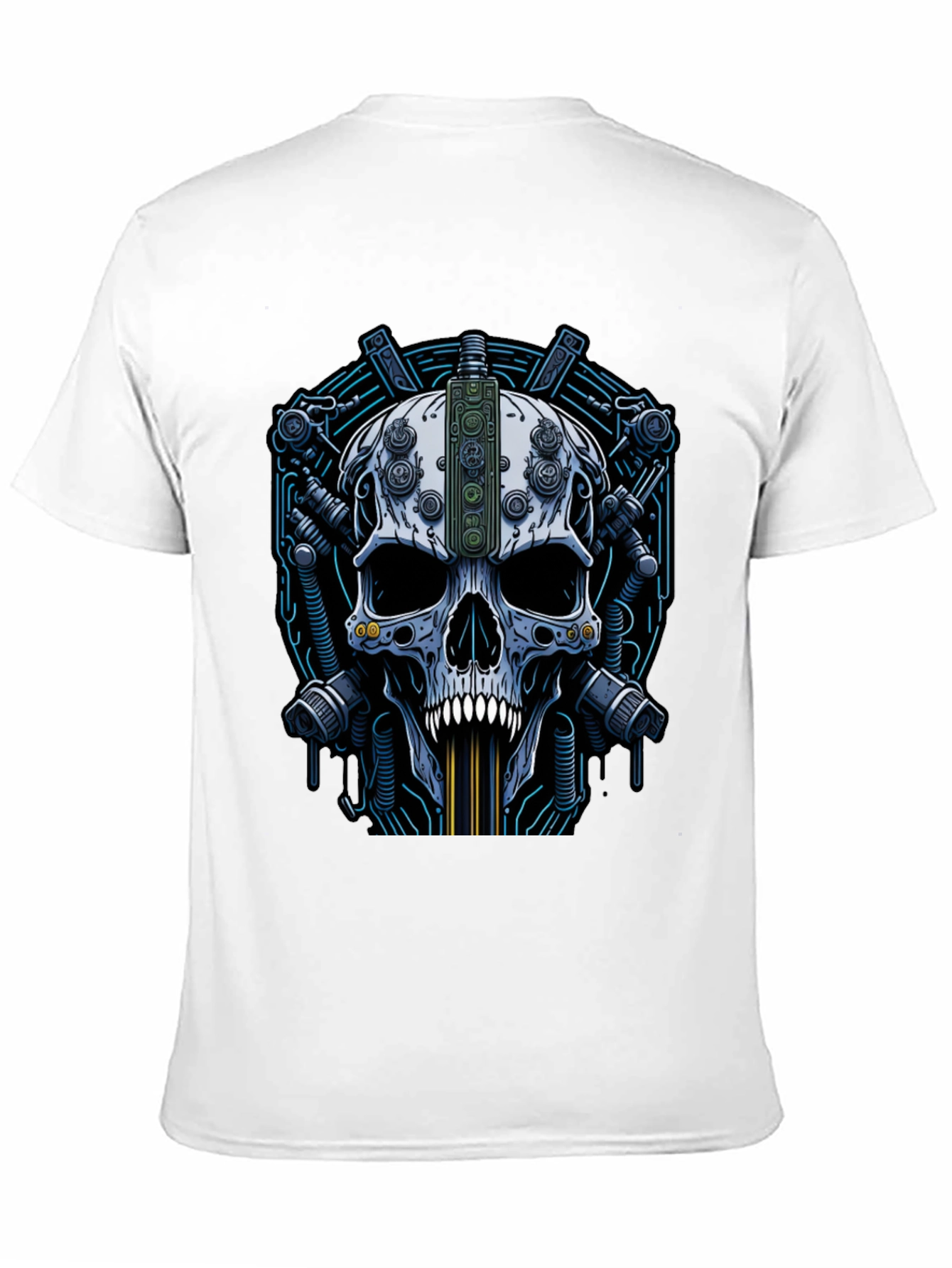 Steampunk Skull Graphic Tee - Black