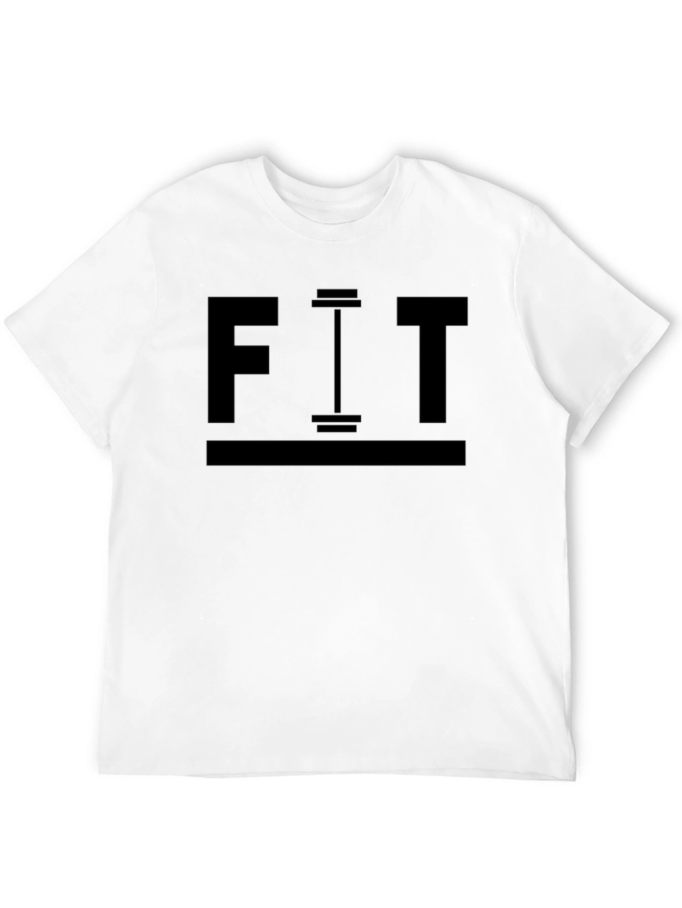 Fit Black Graphic T-Shirt - Workout Motivation