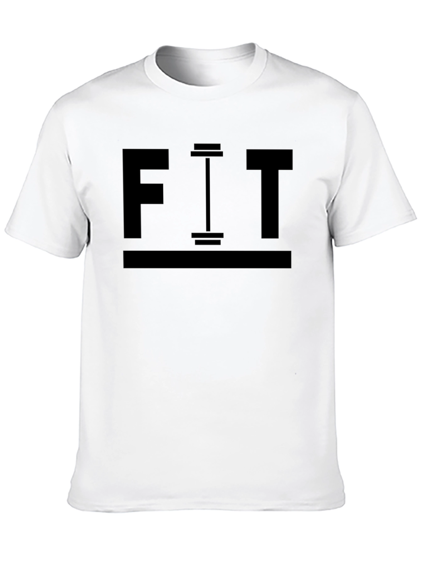 Fit Black Graphic T-Shirt - Workout Motivation