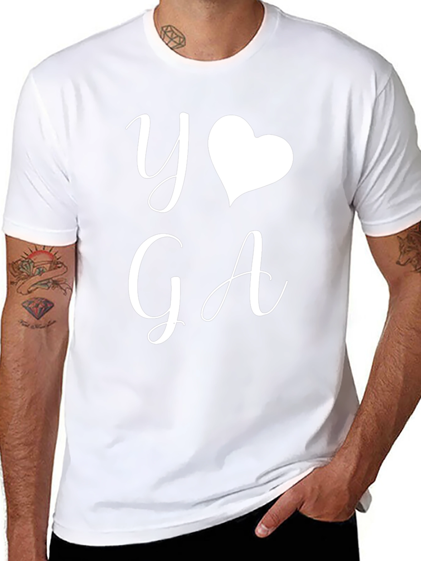 Yoga Love Black T-Shirt - Stylish Comfort