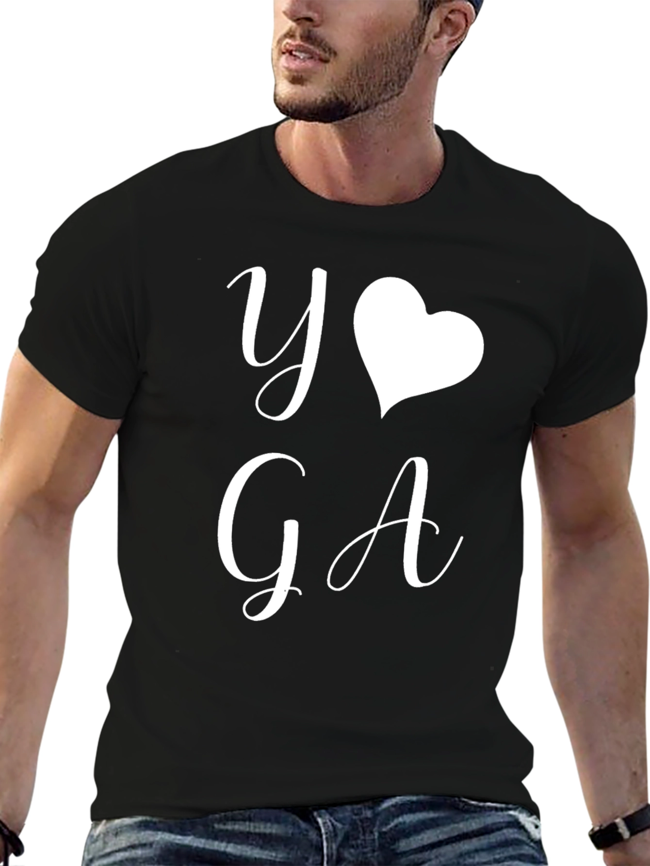 Yoga Love Black T-Shirt - Stylish Comfort