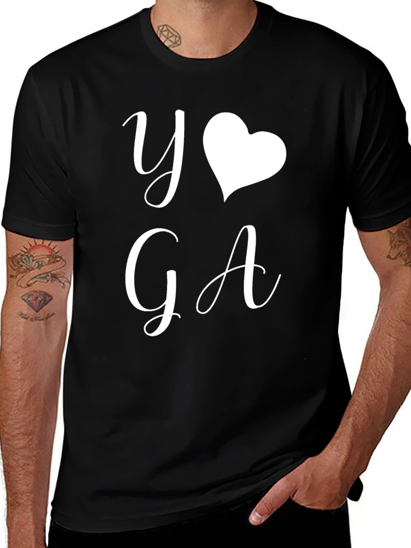 Yoga Love Black T-Shirt - Stylish Comfort