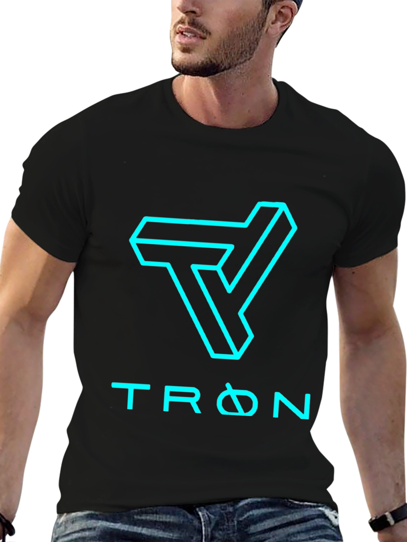Tron Inspired Black T-Shirt