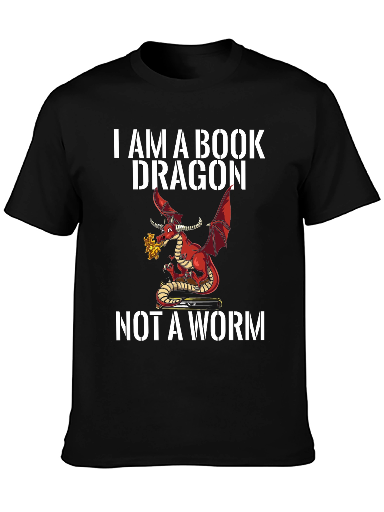 Book Dragon Graphic T-Shirt