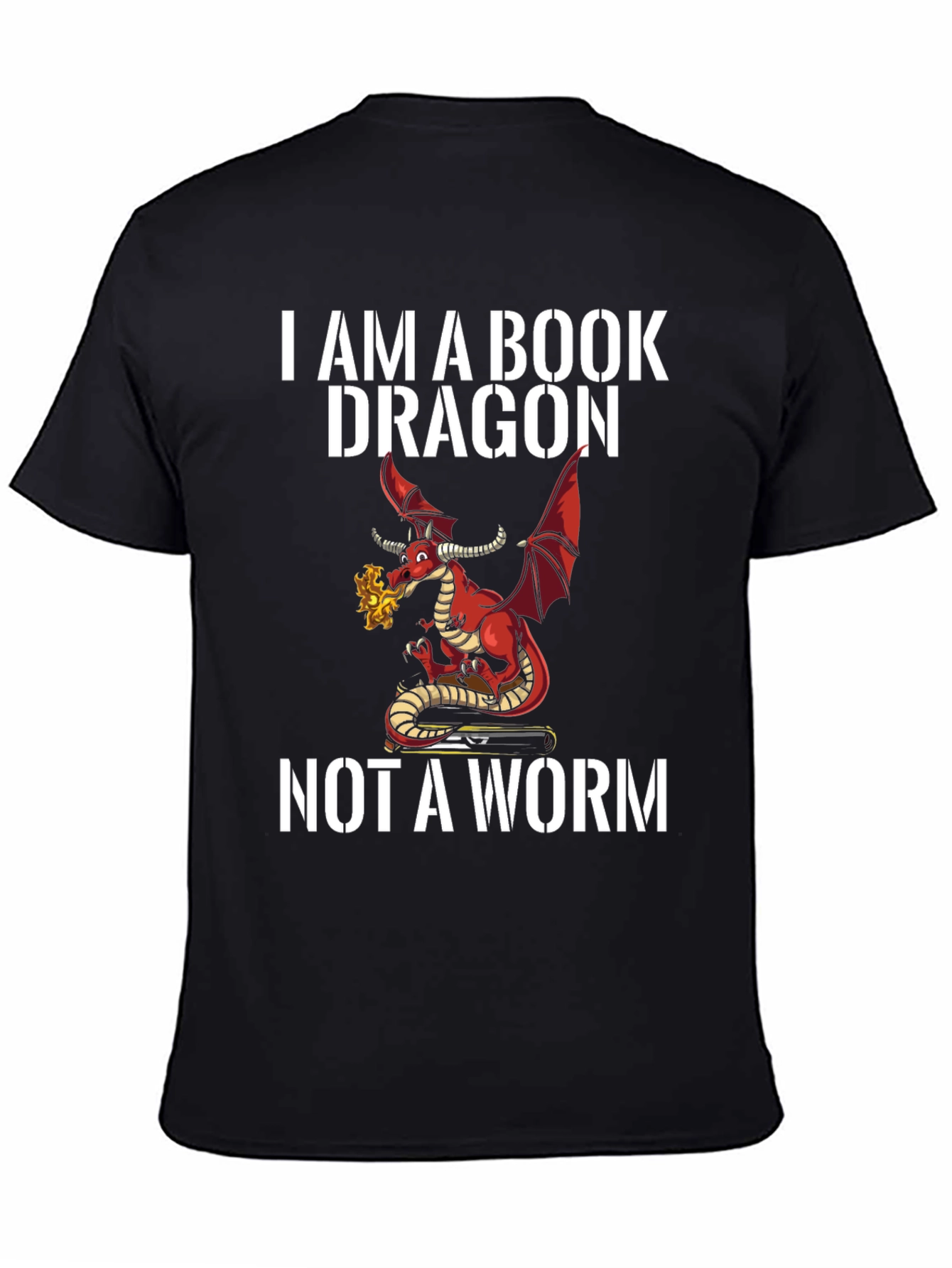 Book Dragon Graphic T-Shirt