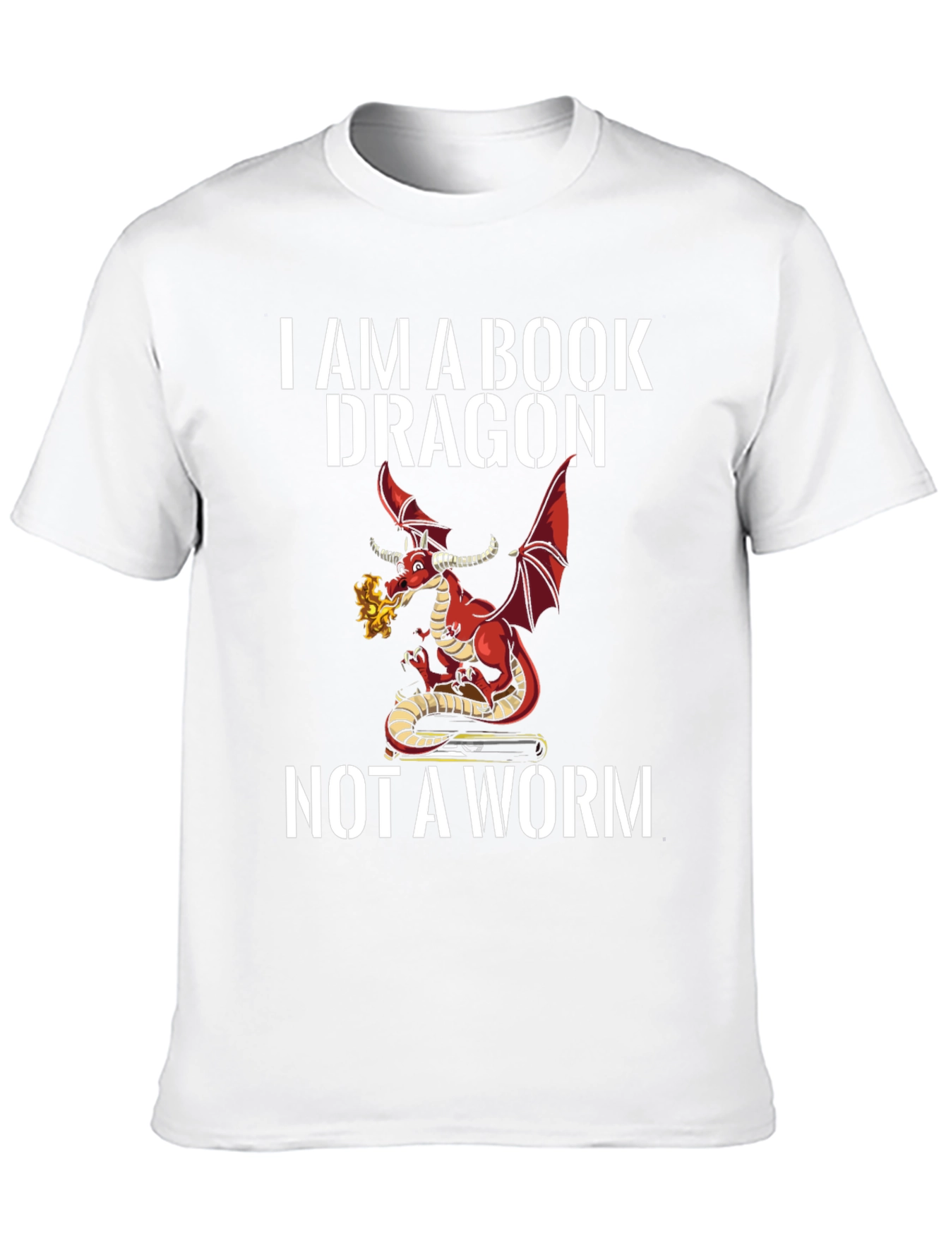 Book Dragon Graphic T-Shirt
