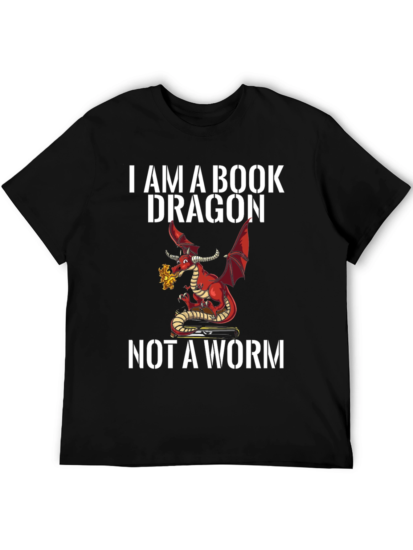 Book Dragon Graphic T-Shirt
