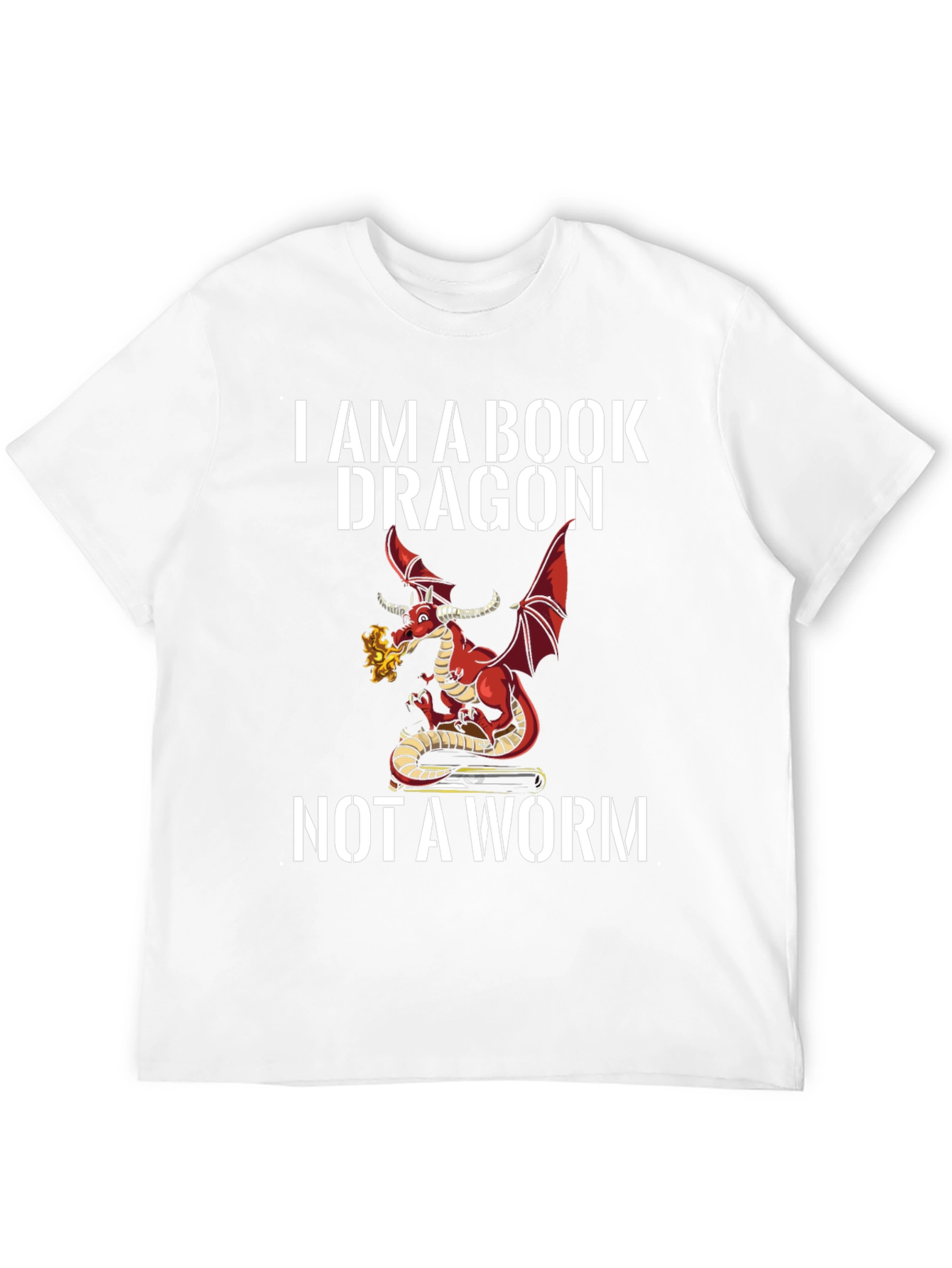 Book Dragon Graphic T-Shirt