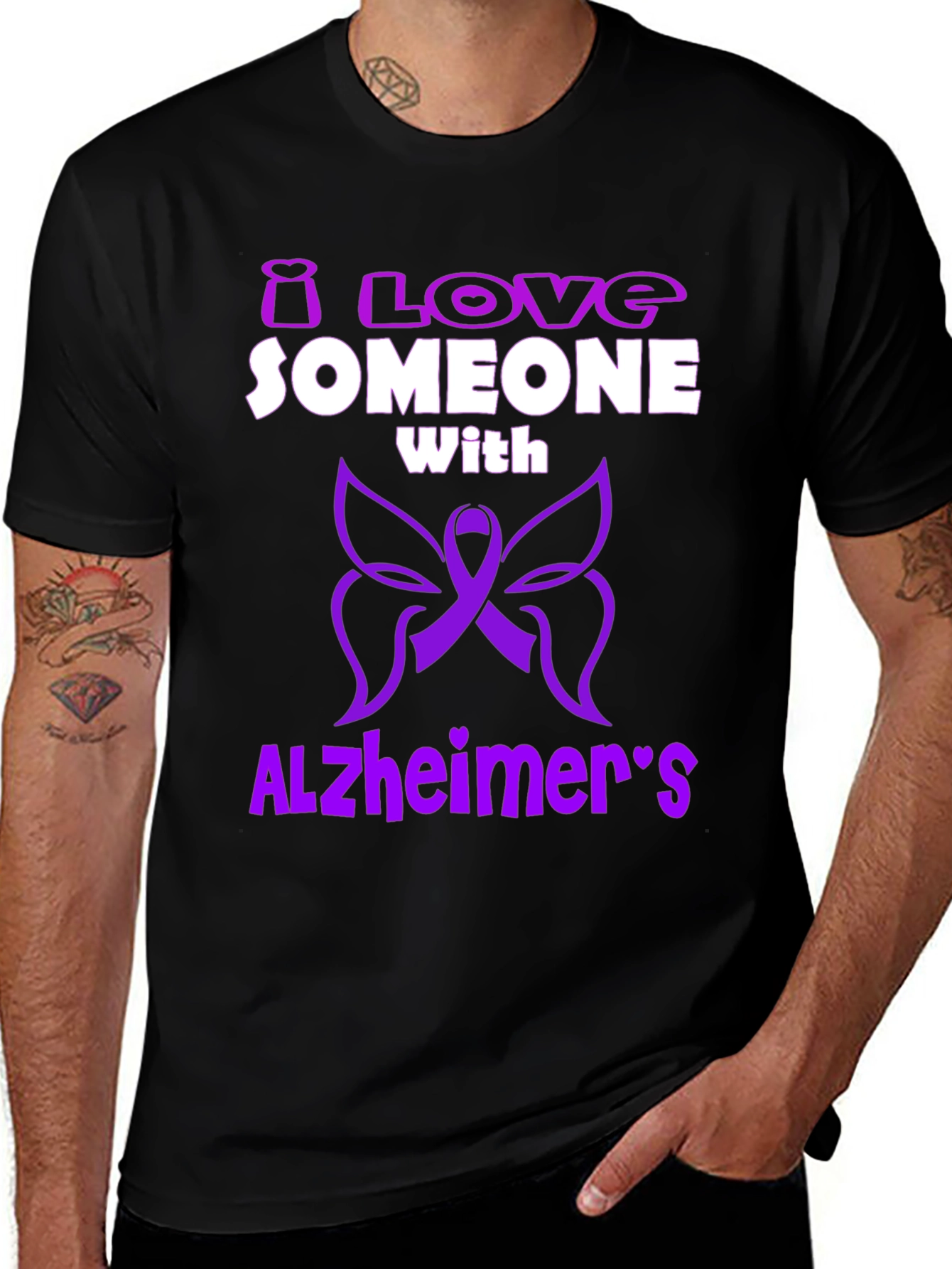 Alzheimers Awareness T-Shirt - Love Someone