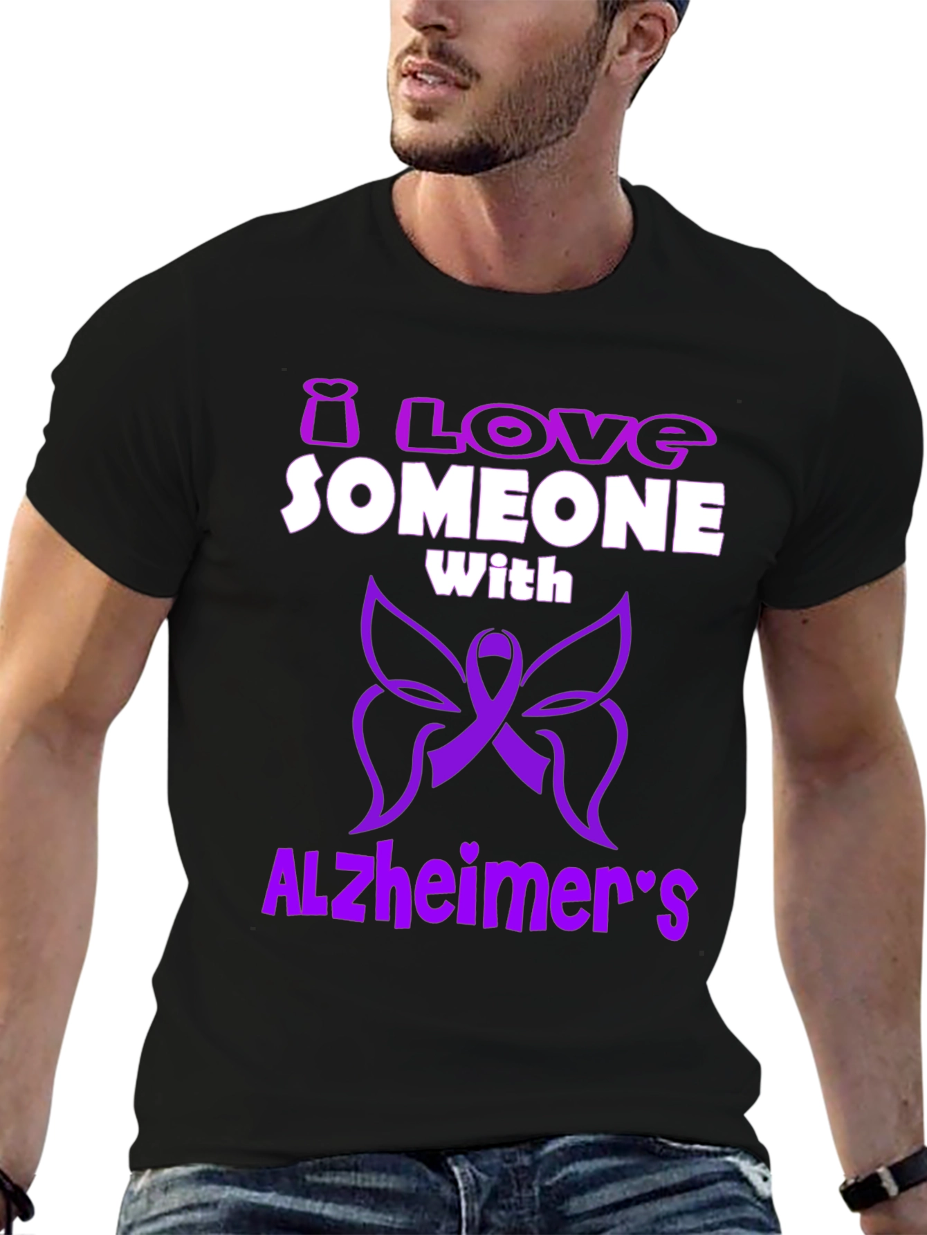 Alzheimers Awareness T-Shirt - Love Someone