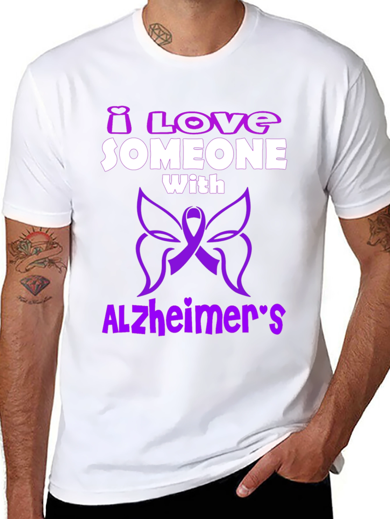 Alzheimers Awareness T-Shirt - Love Someone