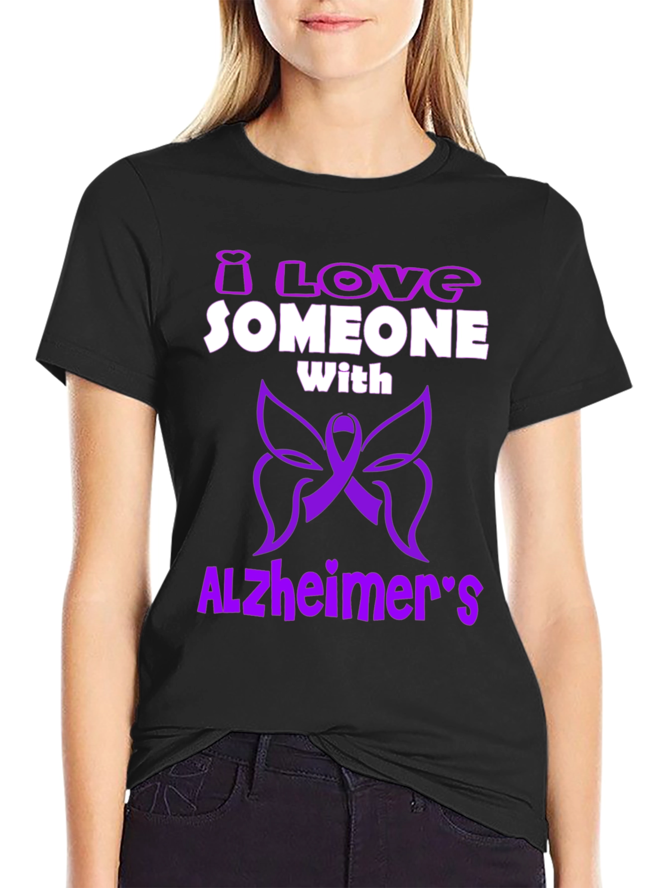 Alzheimers Awareness T-Shirt - Love Someone