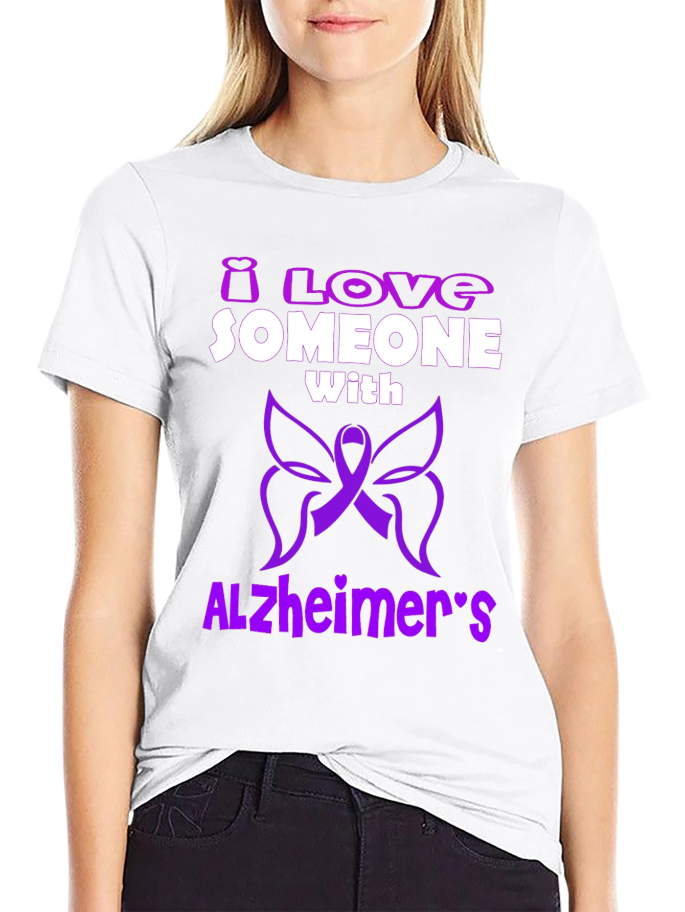 Alzheimers Awareness T-Shirt - Love Someone