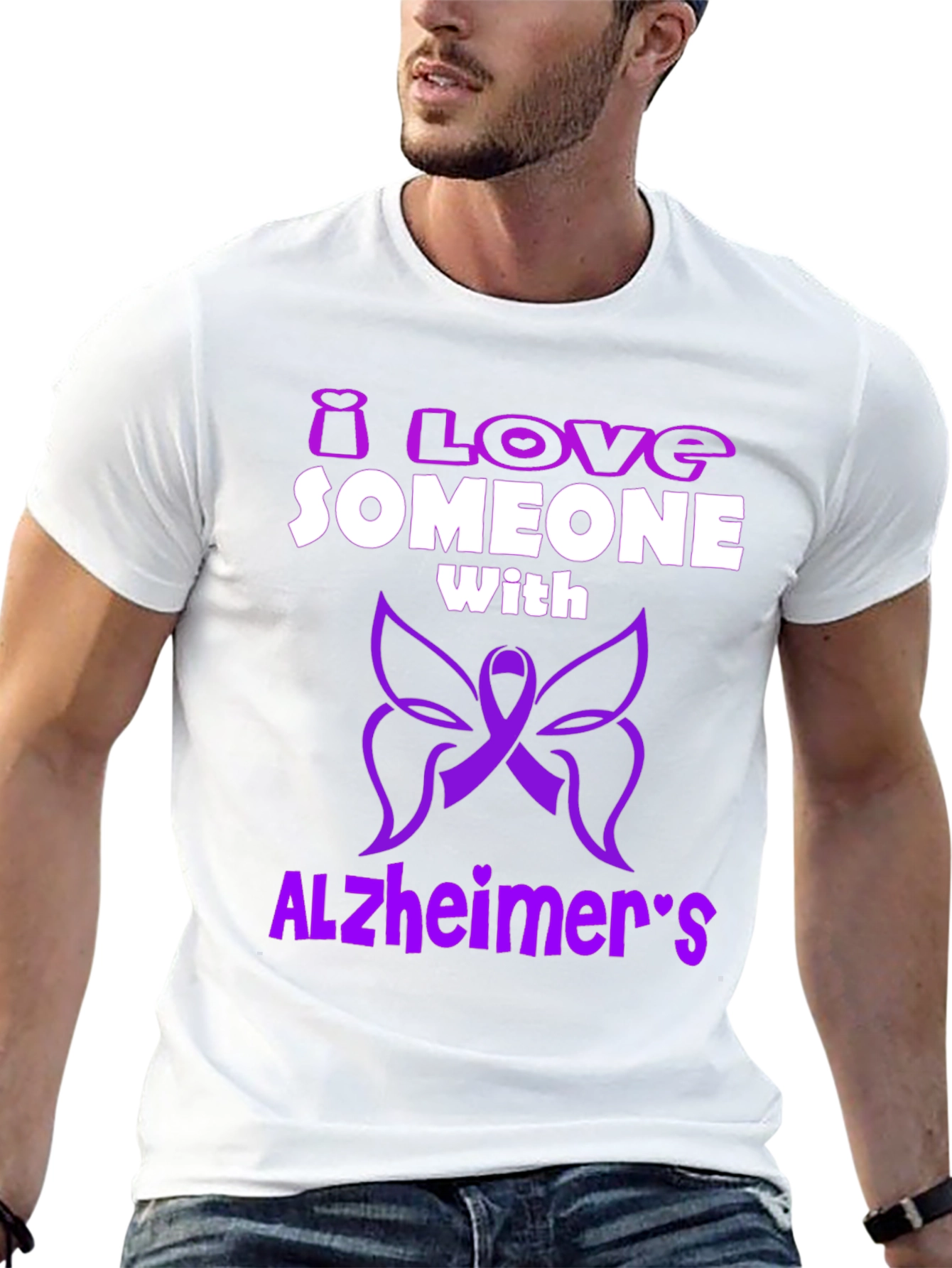 Alzheimers Awareness T-Shirt - Love Someone