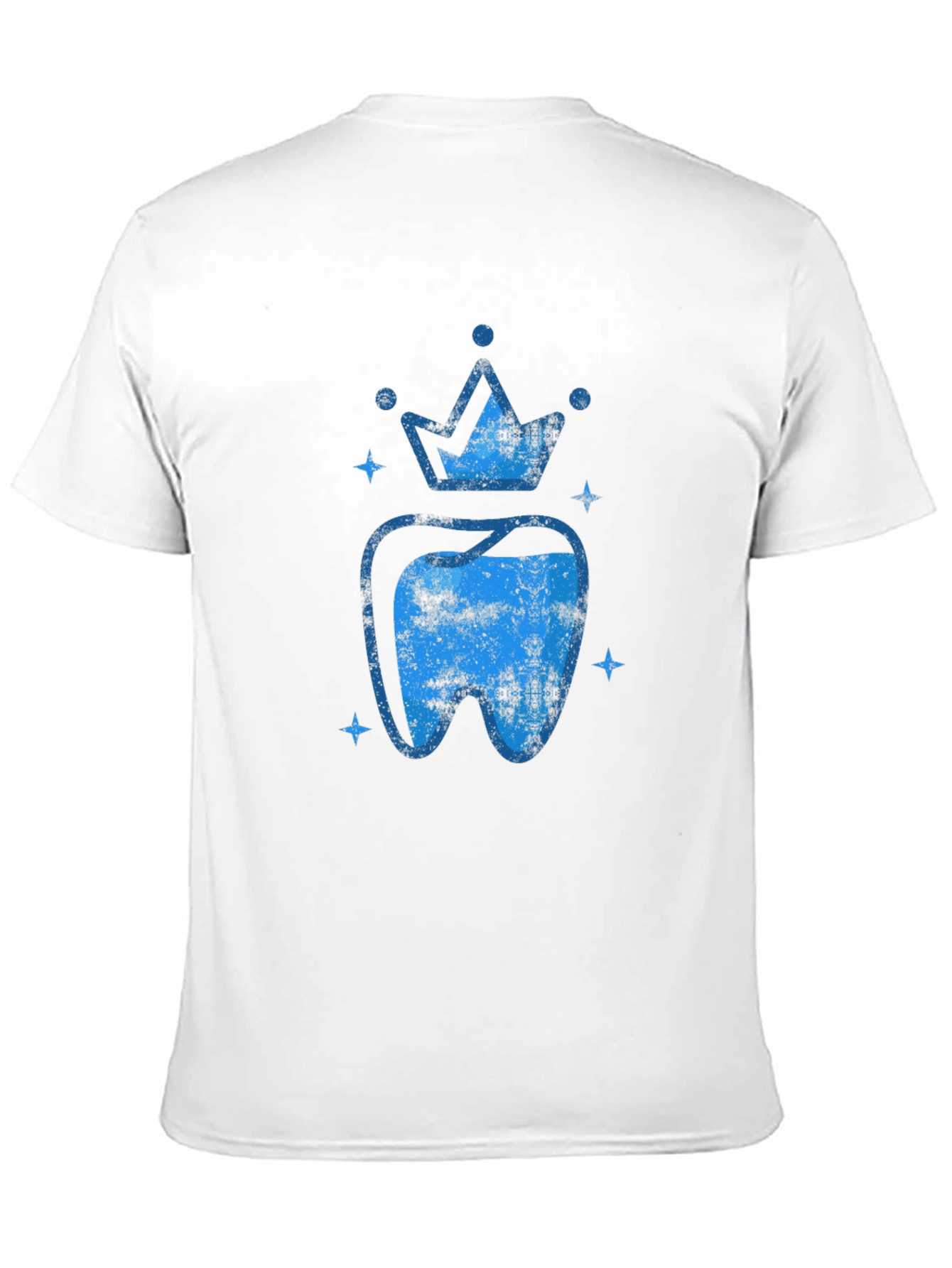 King Tooth Graphic Tee - Blue Crown Dentist Shirt