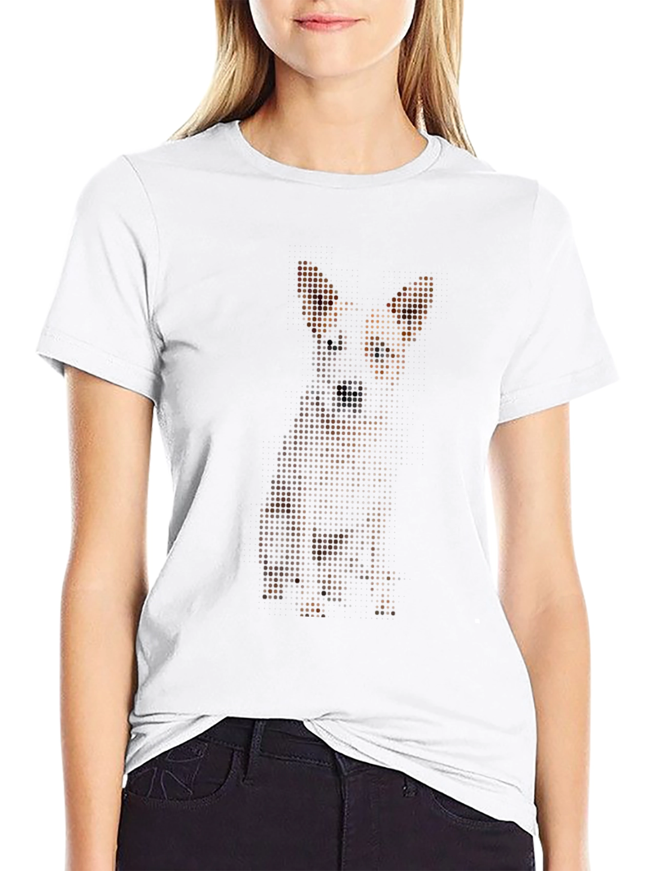 Pixel Dog Graphic T-Shirt - Stylish Casual Wear