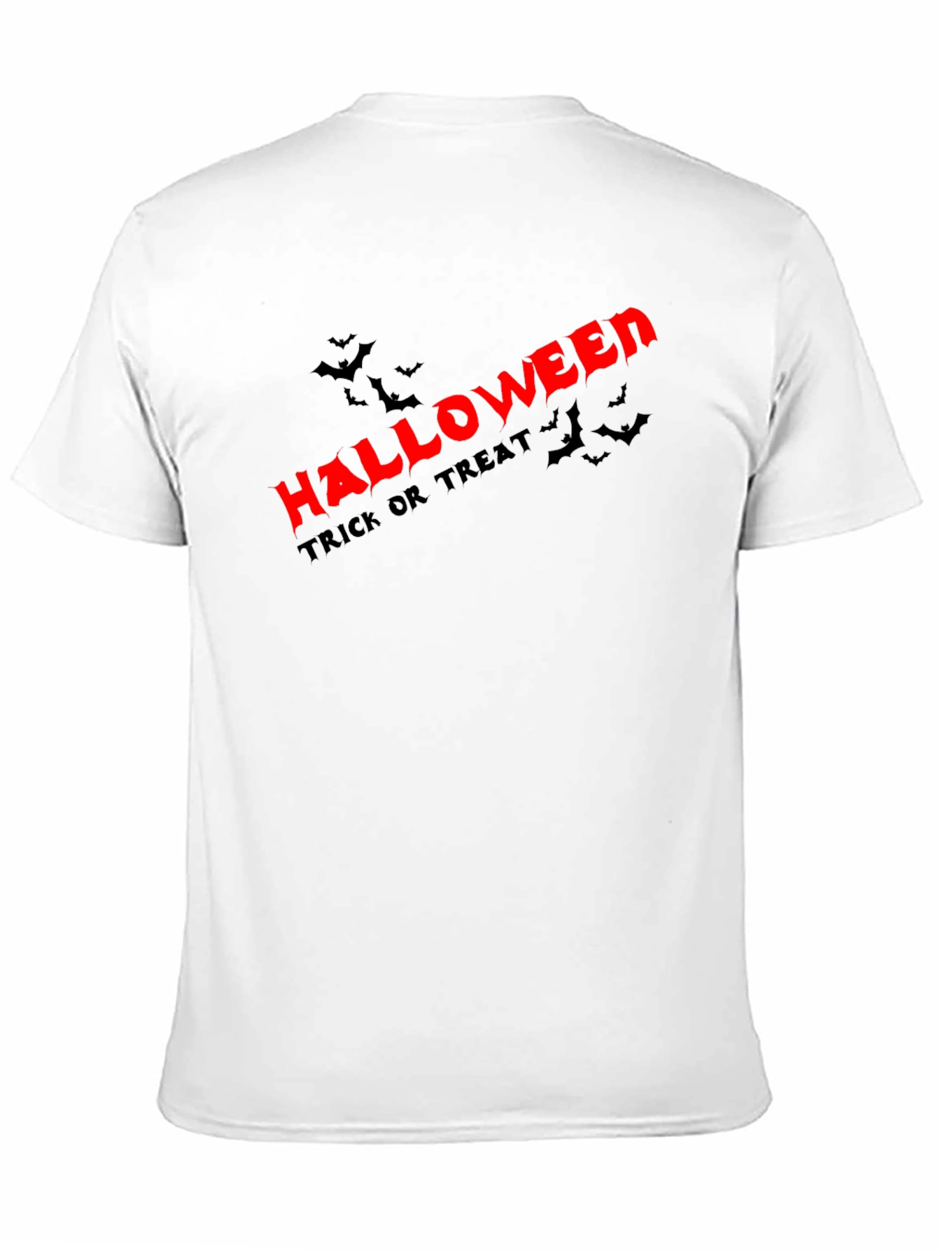 Halloween Bats Graphic Black T-Shirt
