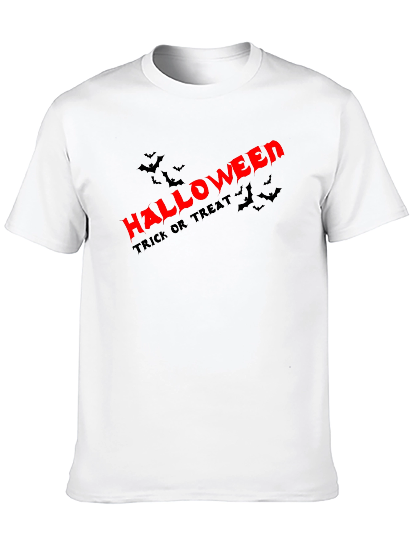 Halloween Bats Graphic Black T-Shirt