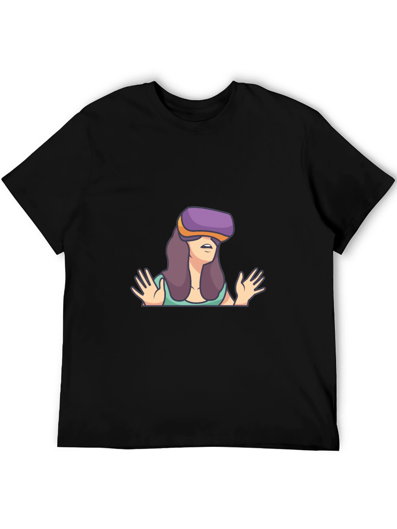 VR Cartoon Graphic T-Shirt