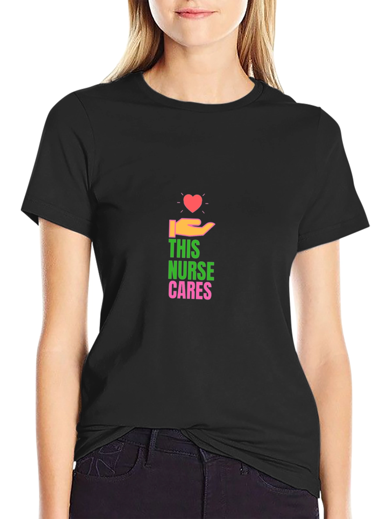 Nurse Cares Graphic T-Shirt
