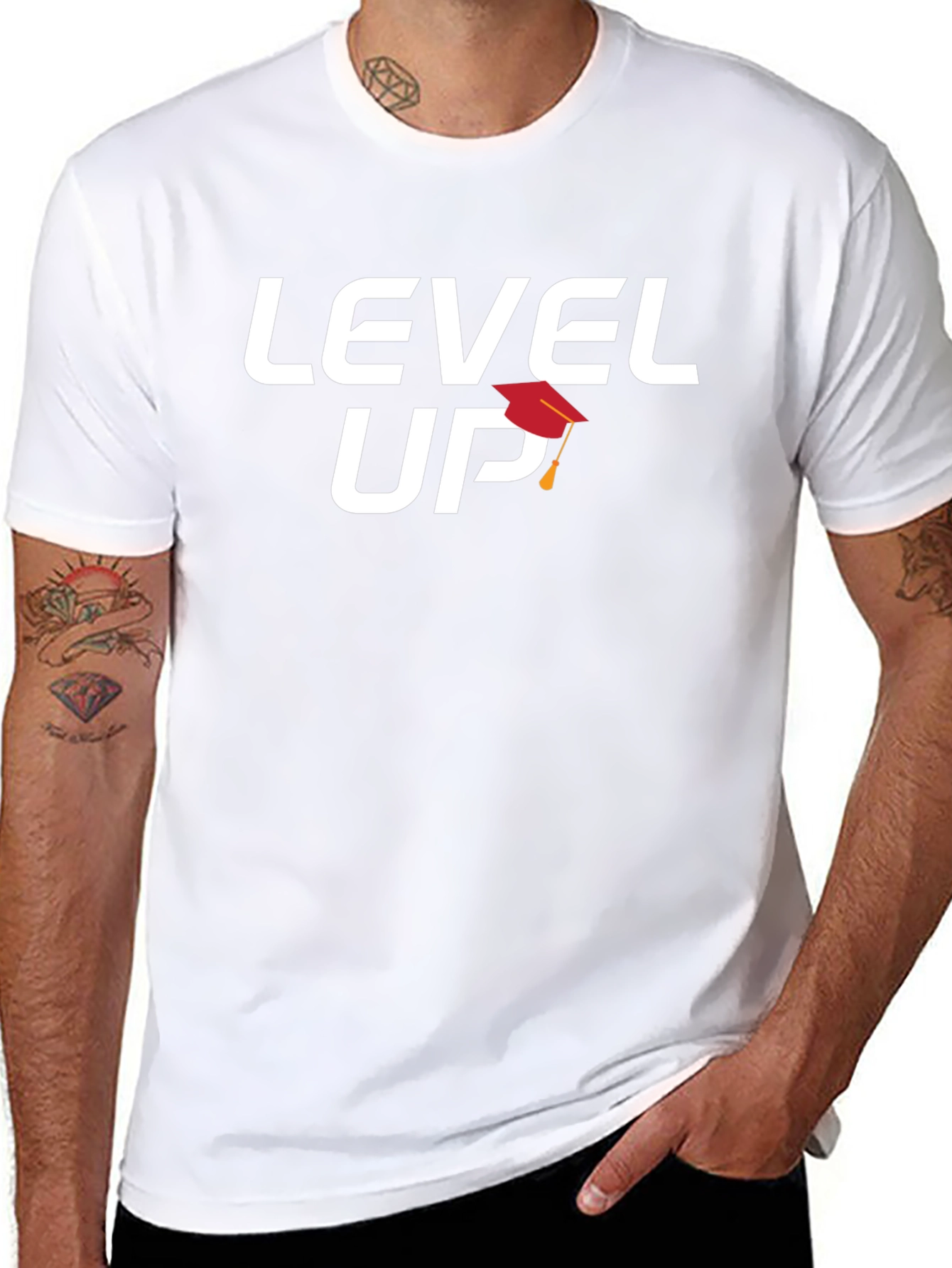 Level Up Graduation T-Shirt - Stylish Grad Tee