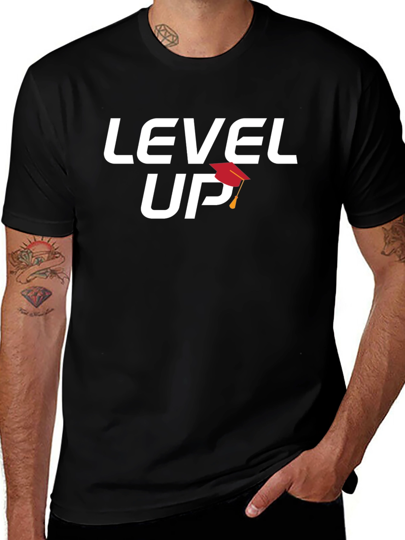 Level Up Graduation T-Shirt - Stylish Grad Tee