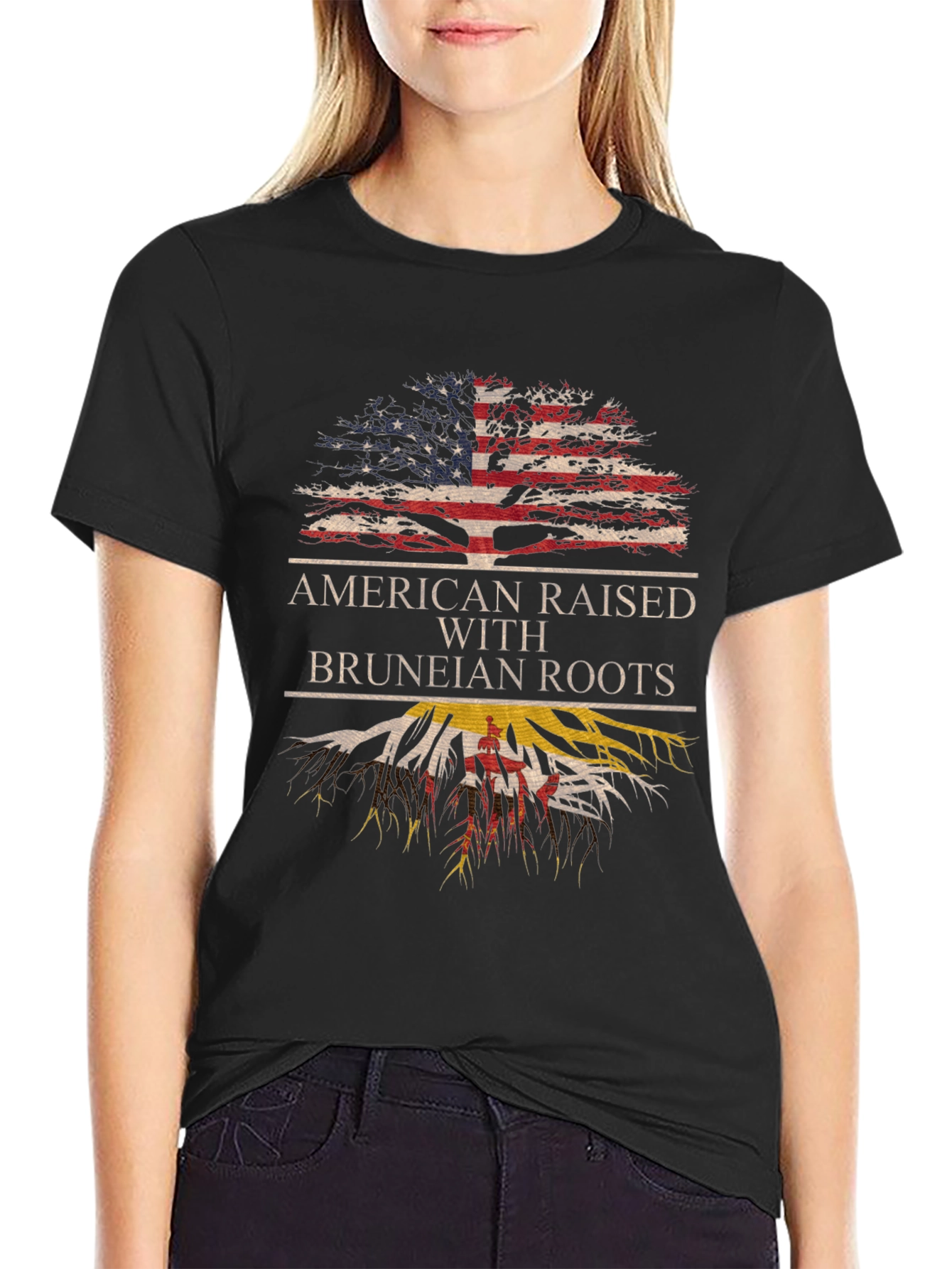 American Raised with Bruneian Roots T-Shirt