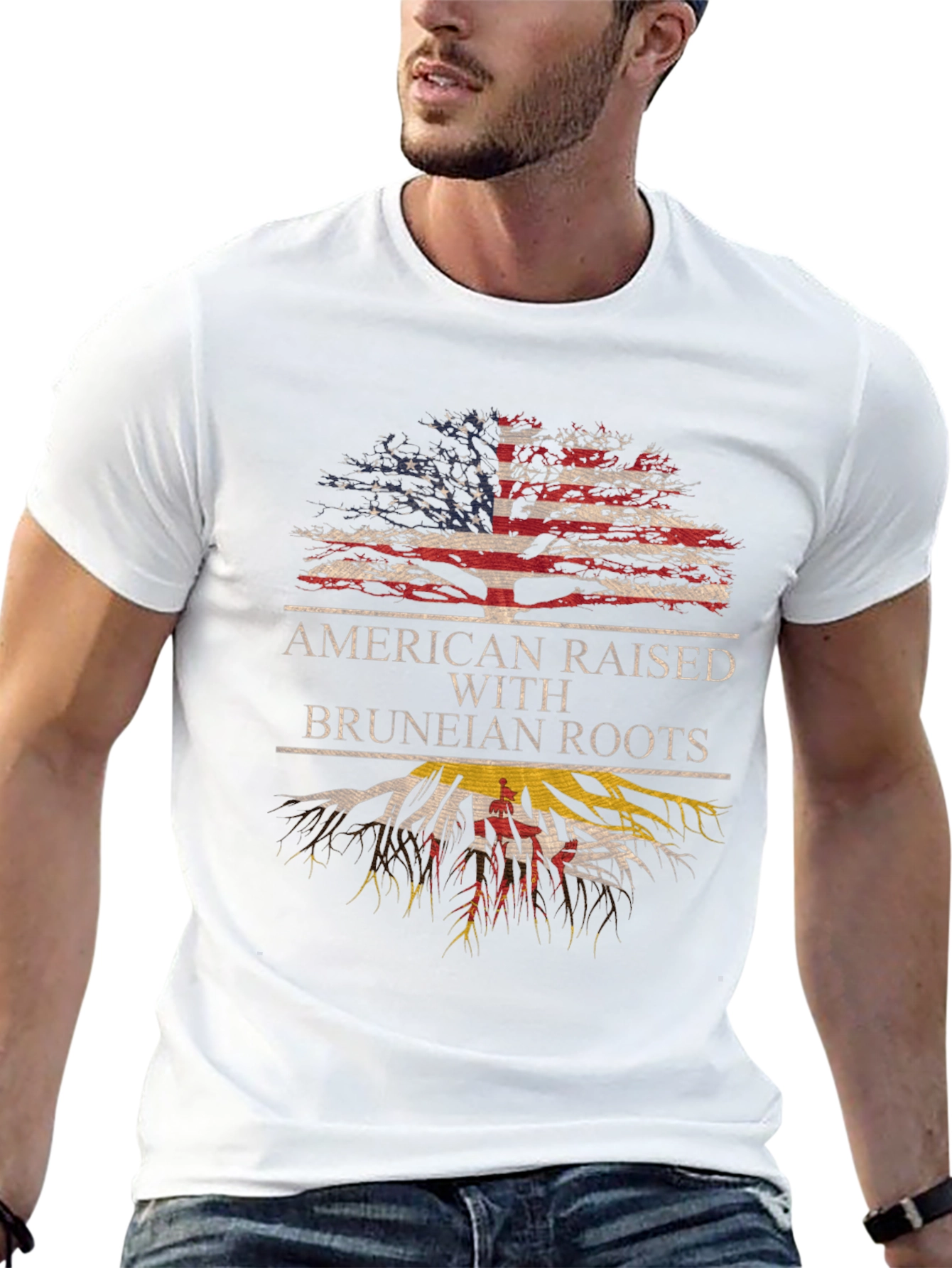 American Raised with Bruneian Roots T-Shirt