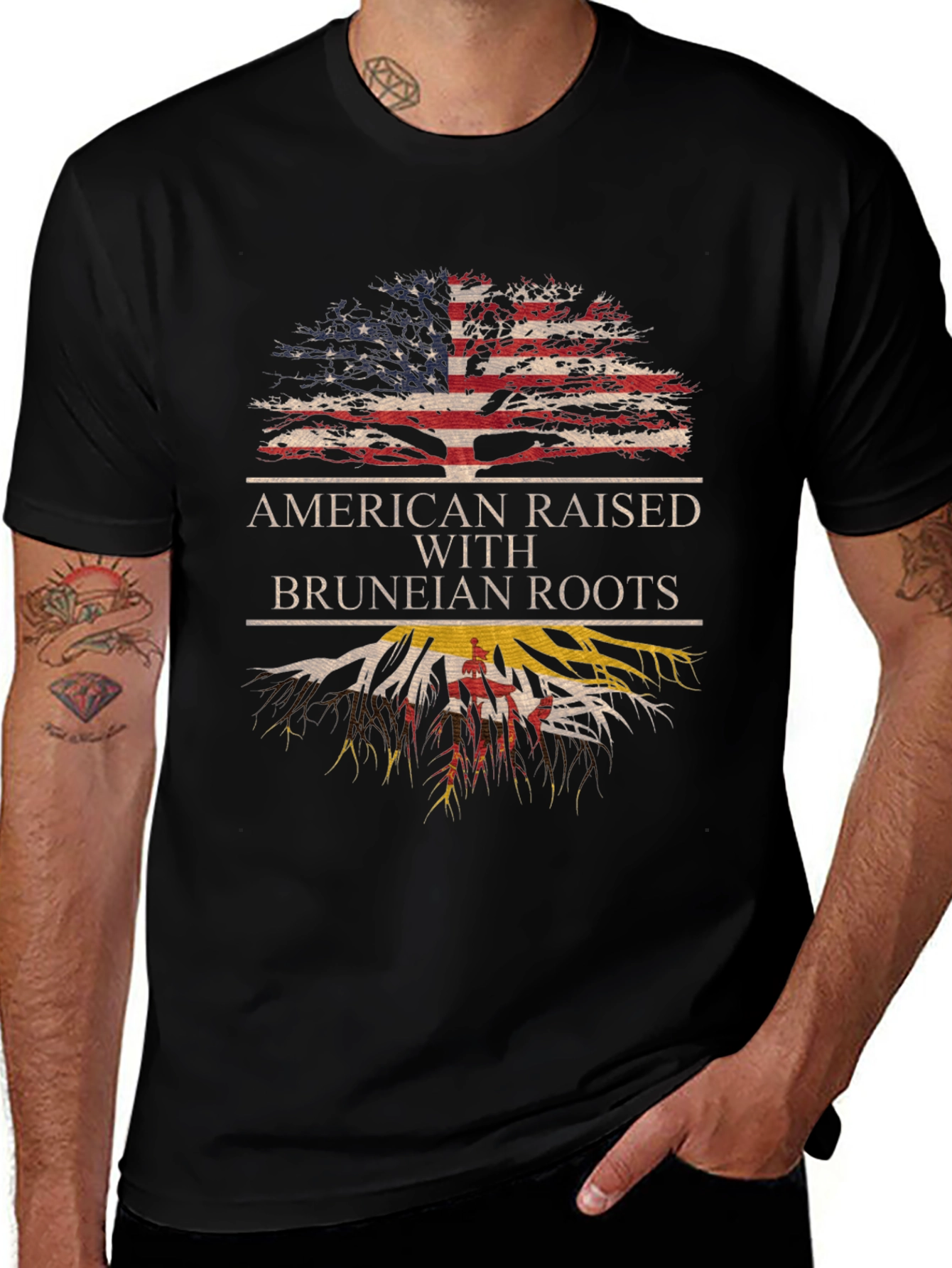 American Raised with Bruneian Roots T-Shirt