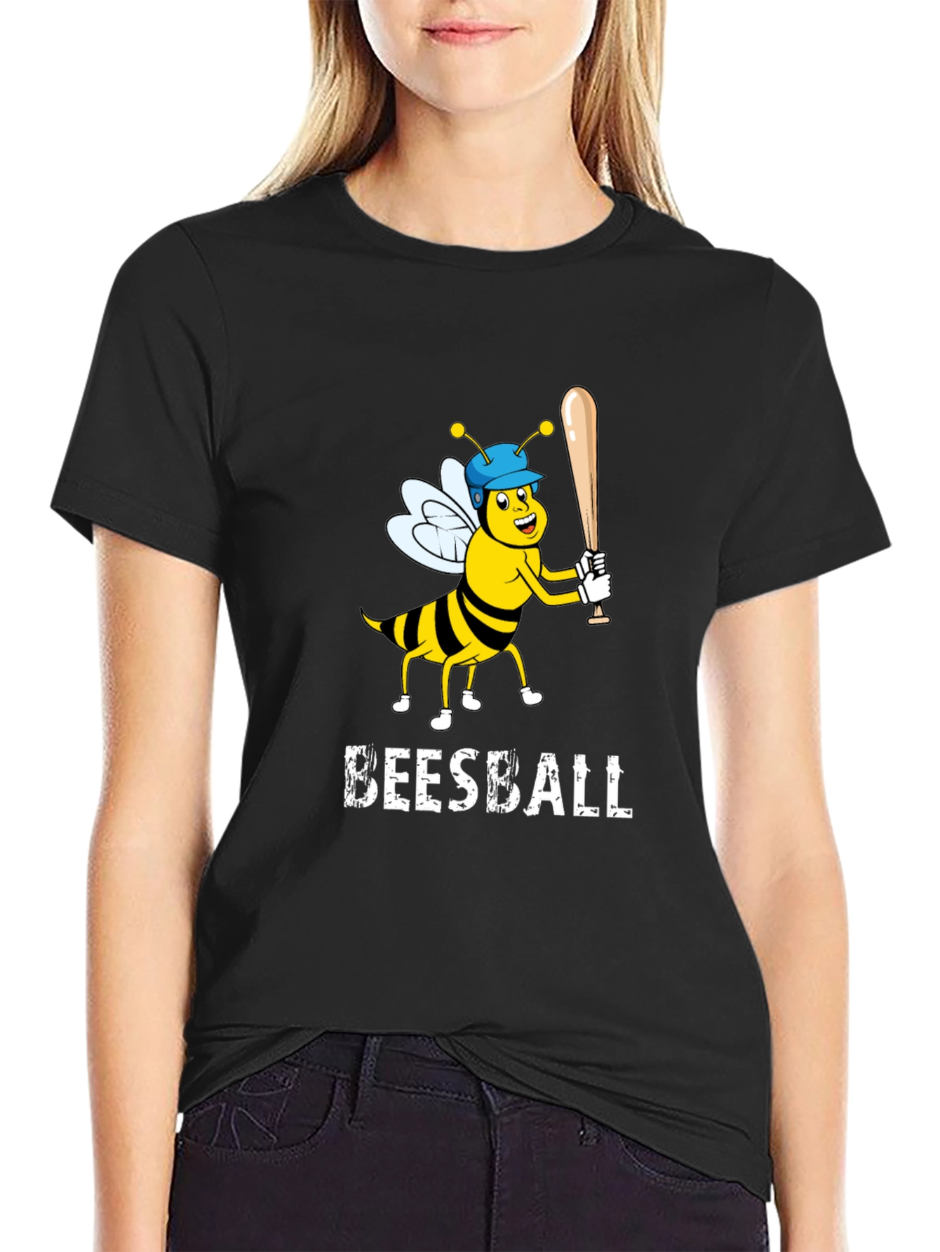 Beesball T-Shirt - Funny Baseball Bee Graphic Tee
