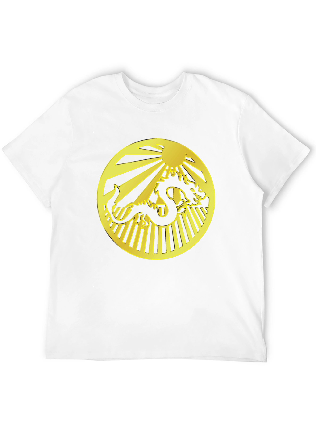 Dragon Circle Graphic Black T-Shirt