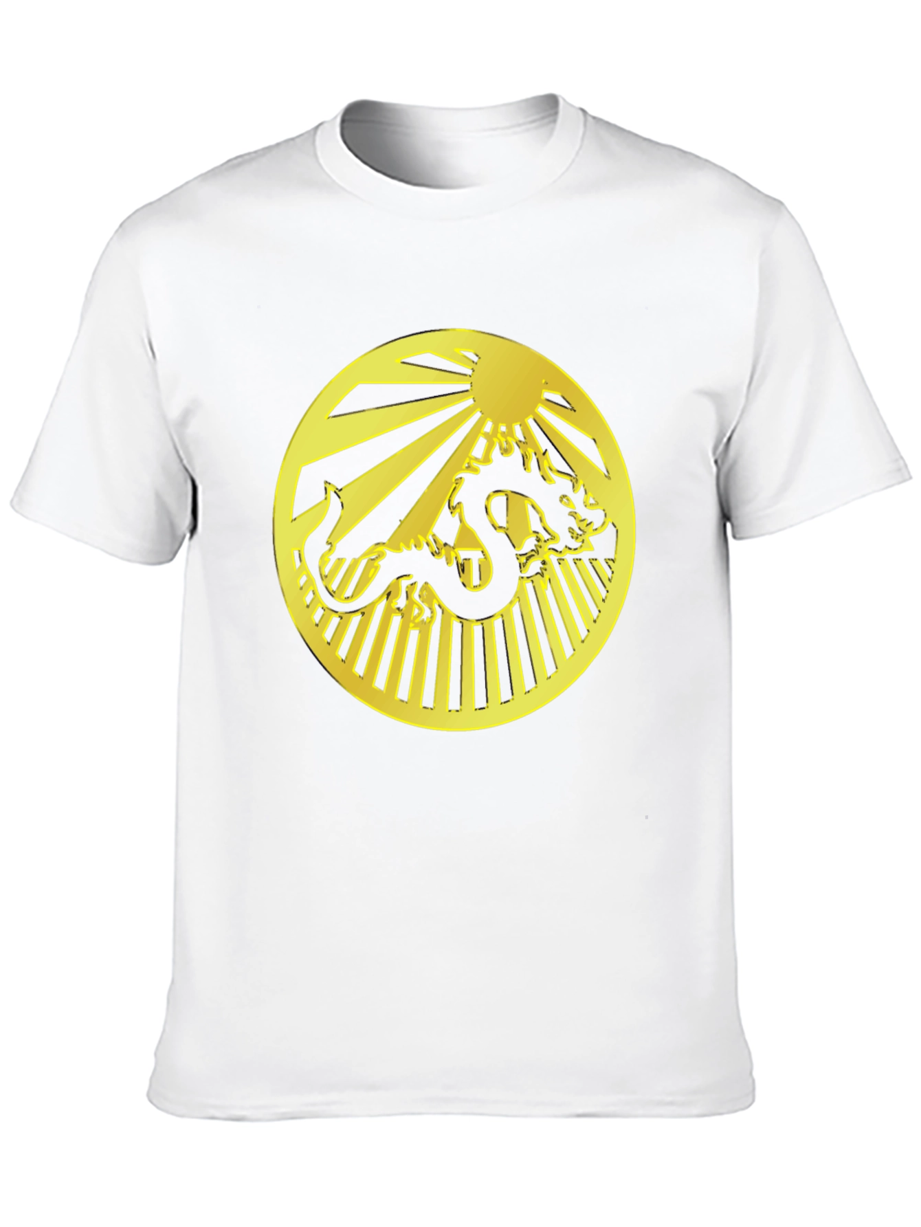 Dragon Circle Graphic Black T-Shirt